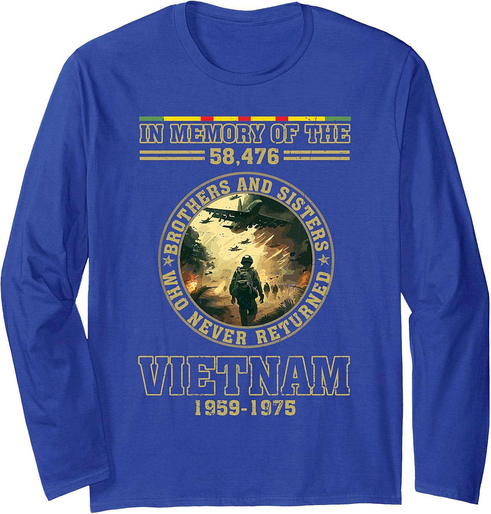 Vietnam Veteran Memorial Sweatshirt | 58,476 Heroes Tribute