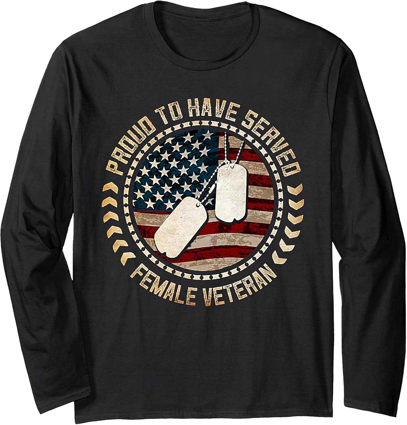Proud Female Veteran Graphic Sweatshirt | Cozy Crewneck