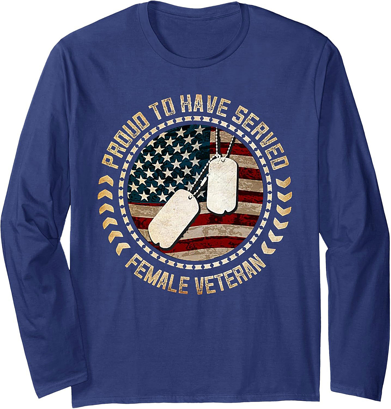 Proud Female Veteran Graphic Sweatshirt | Cozy Crewneck
