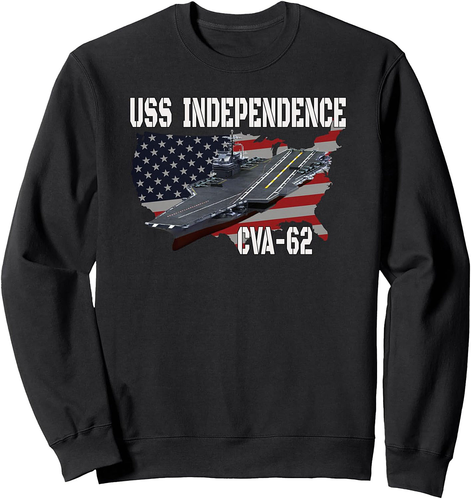 USS Independence CV-62 Crewneck Sweatshirt | Navy Veteran Gift