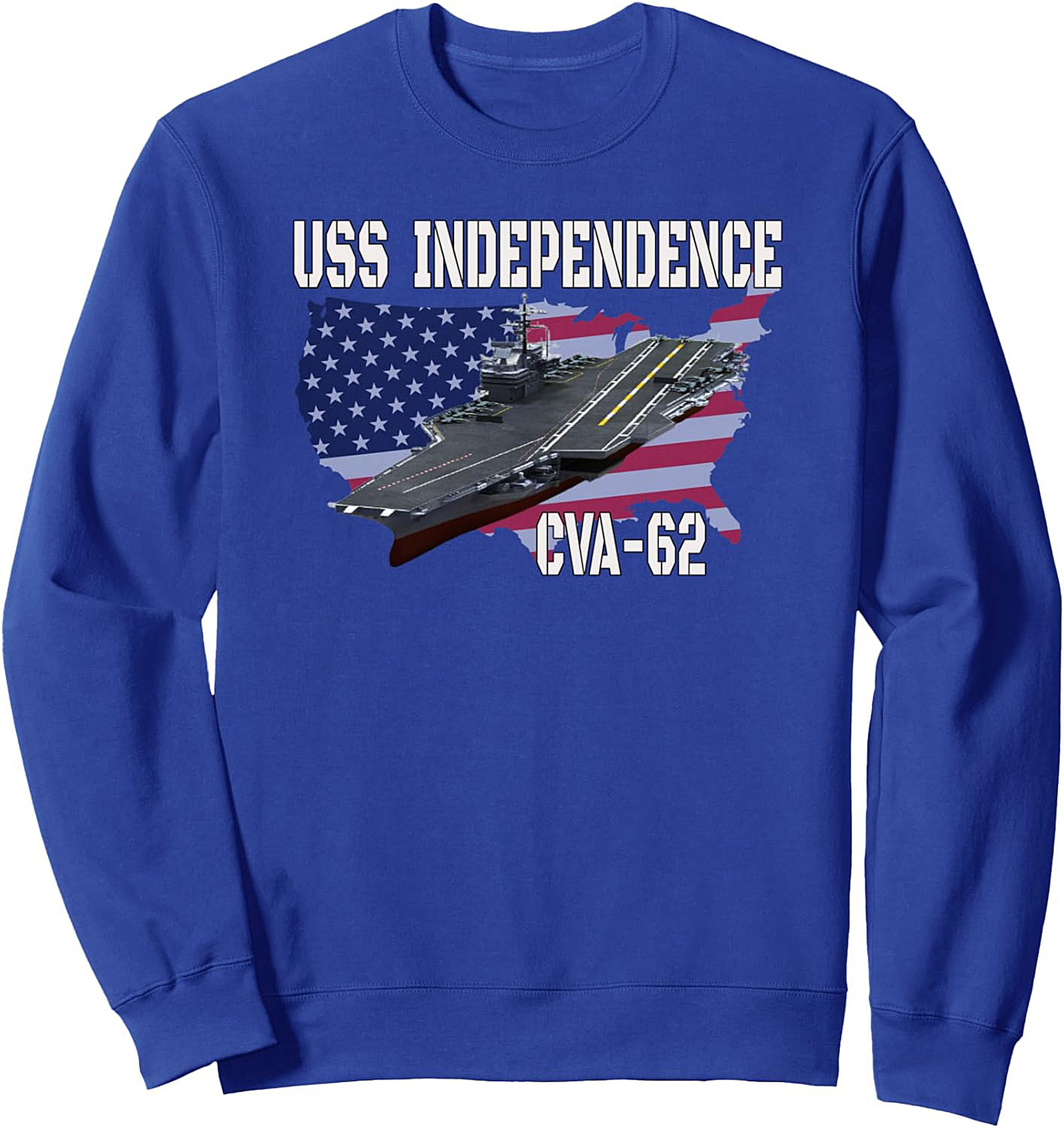 USS Independence CV-62 Crewneck Sweatshirt | Navy Veteran Gift