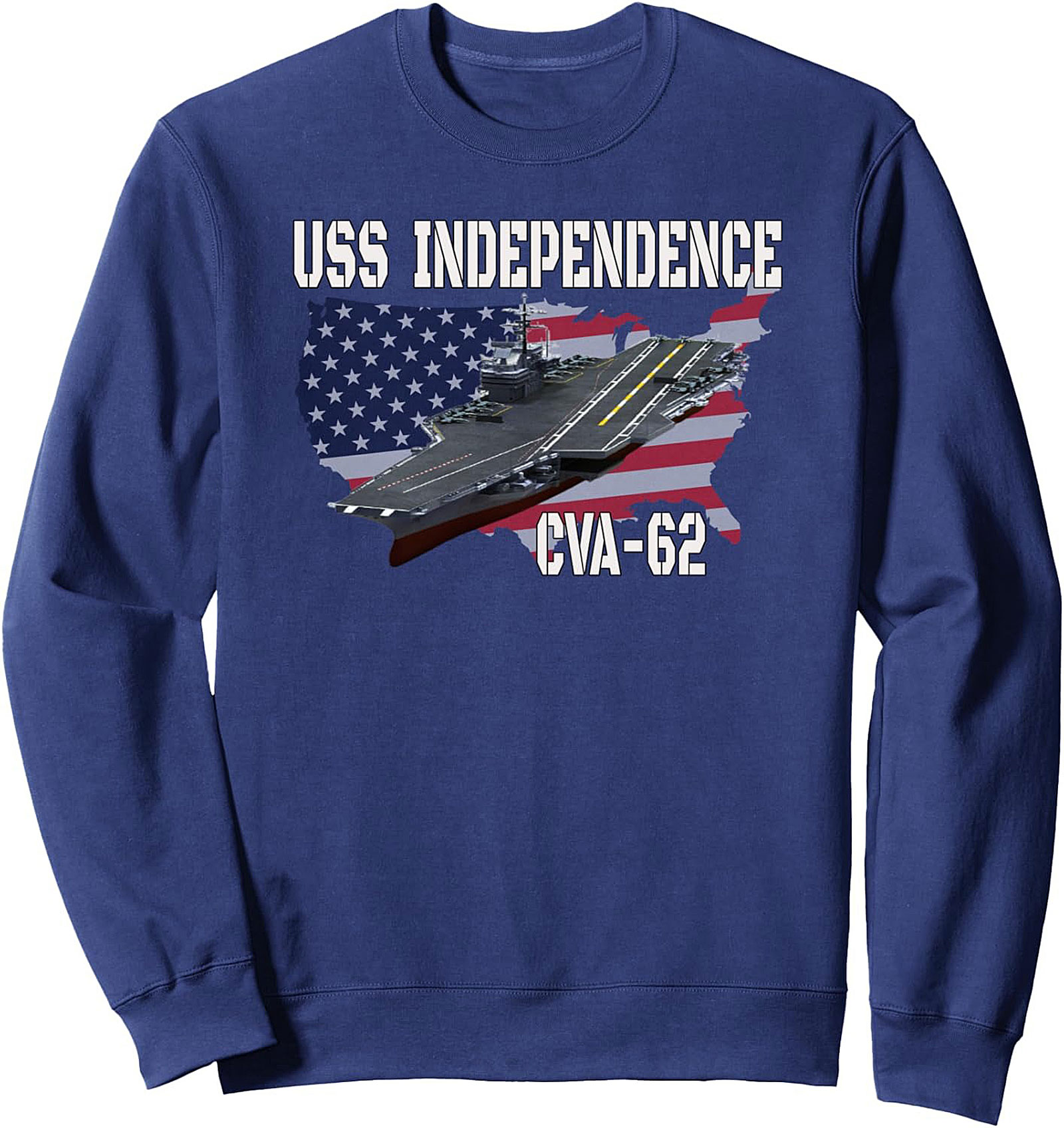 USS Independence CV-62 Crewneck Sweatshirt | Navy Veteran Gift