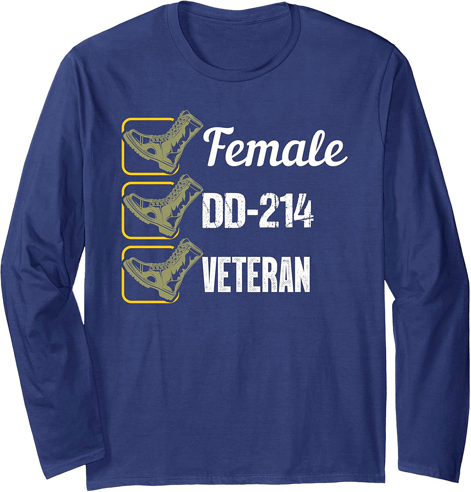 Female Veteran DD-214 Crewneck Sweatshirt | Military Pride Gift