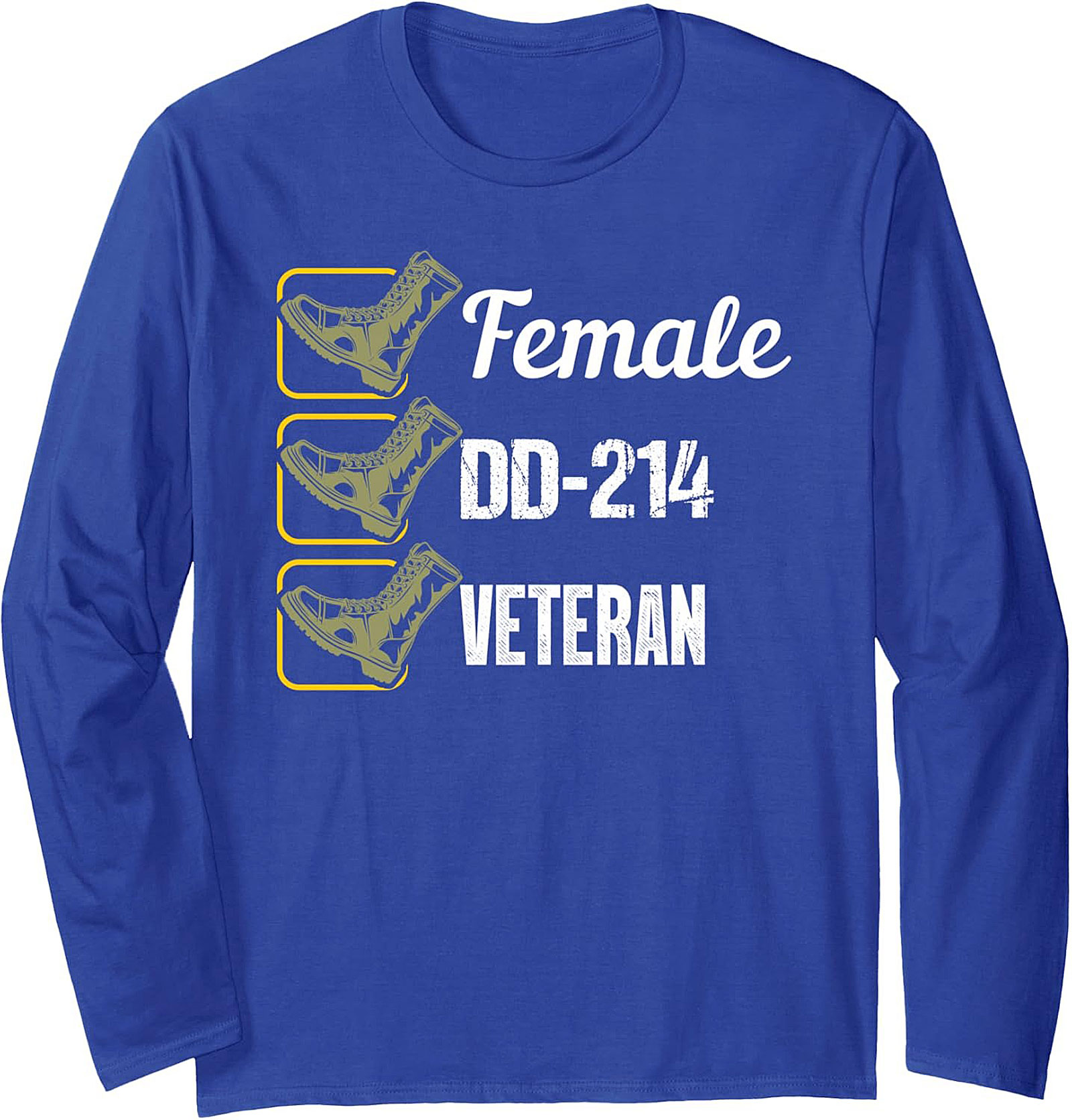 Female Veteran DD-214 Crewneck Sweatshirt | Military Pride Gift