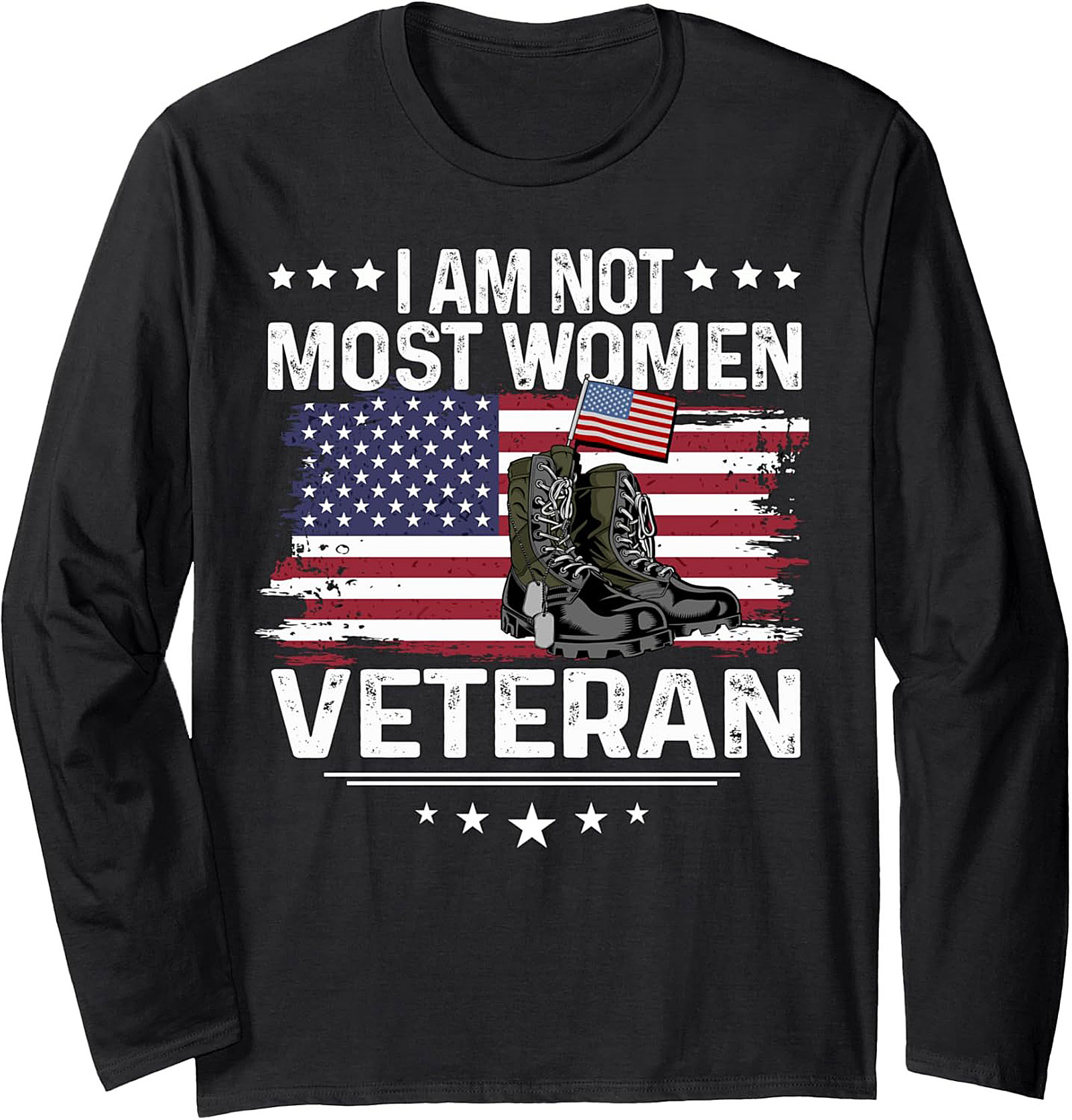 Women Veteran Crewneck Sweatshirt | Military Pullover Gift