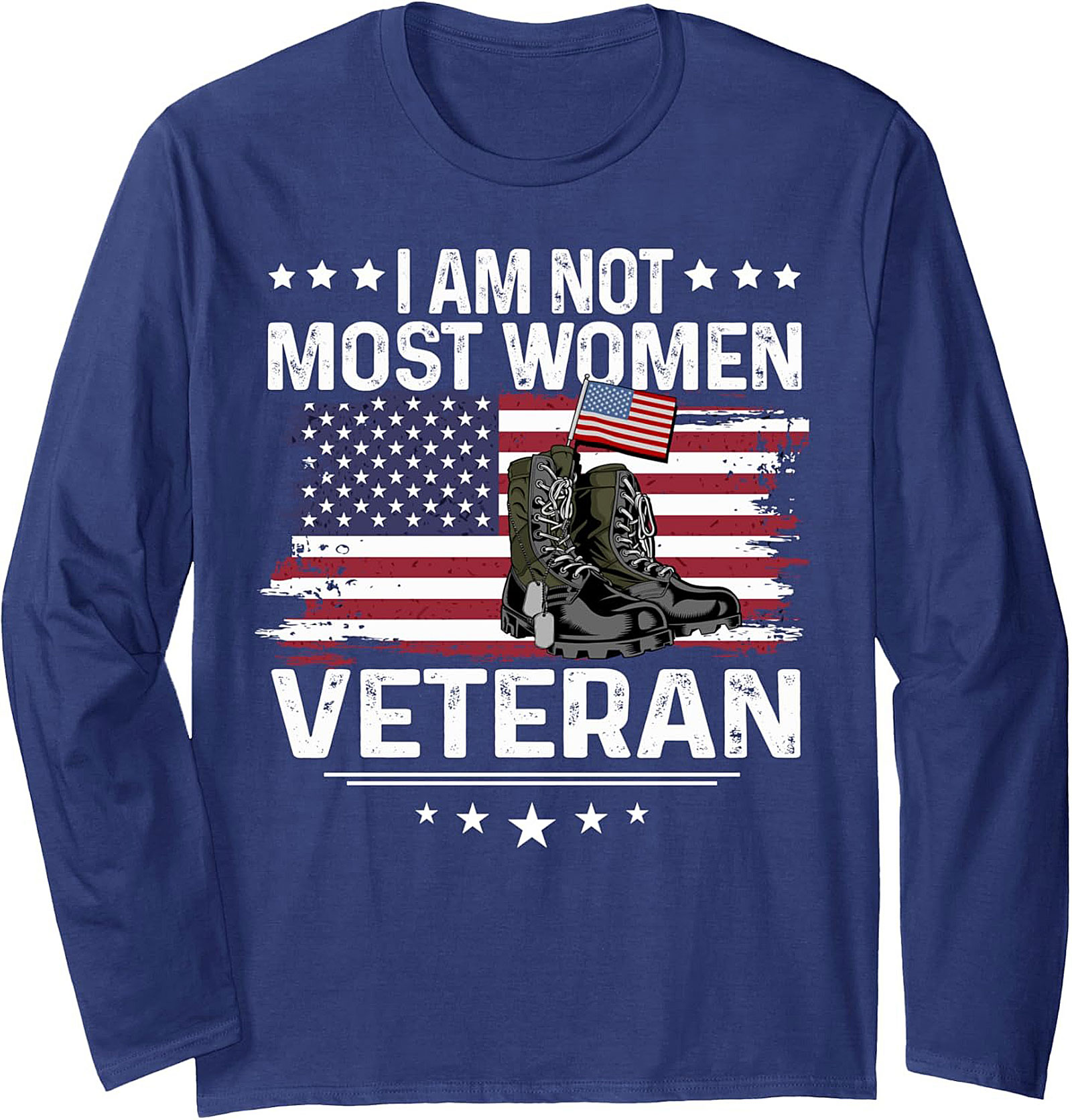 Women Veteran Crewneck Sweatshirt | Military Pullover Gift