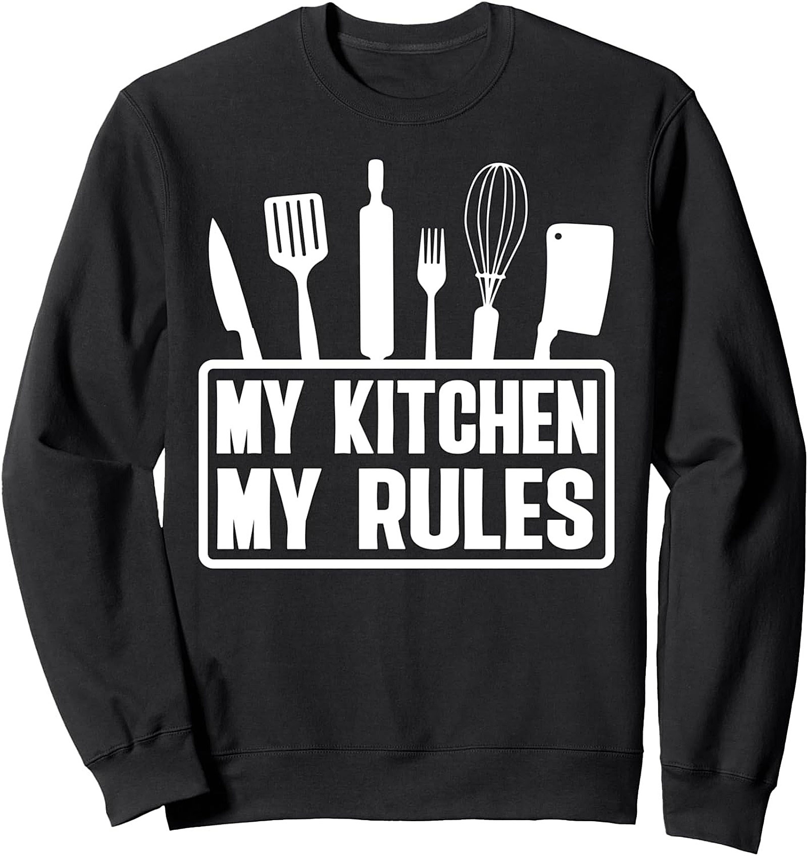 My Kitchen My Rules T-Shirt Funny Chef Graphic Tee