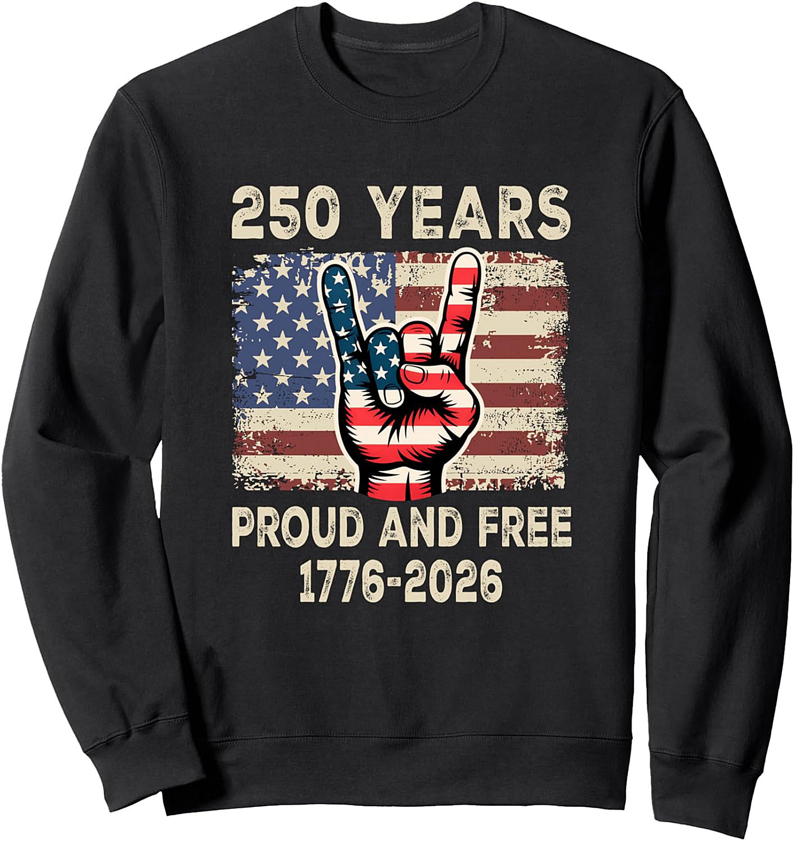 250th Anniversary Patriotic Crewneck Sweatshirt | 1776-2026