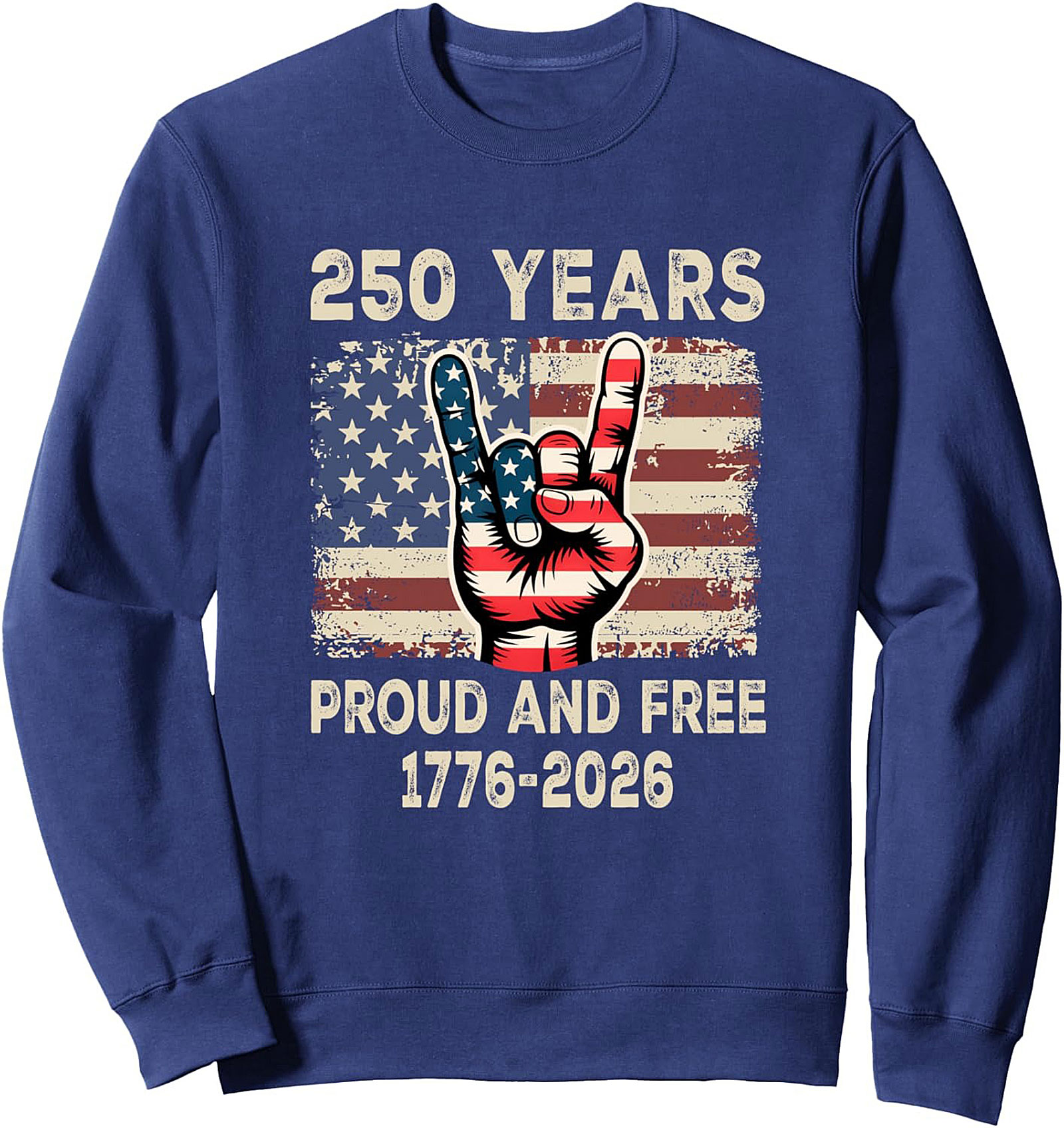 250th Anniversary Patriotic Crewneck Sweatshirt | 1776-2026
