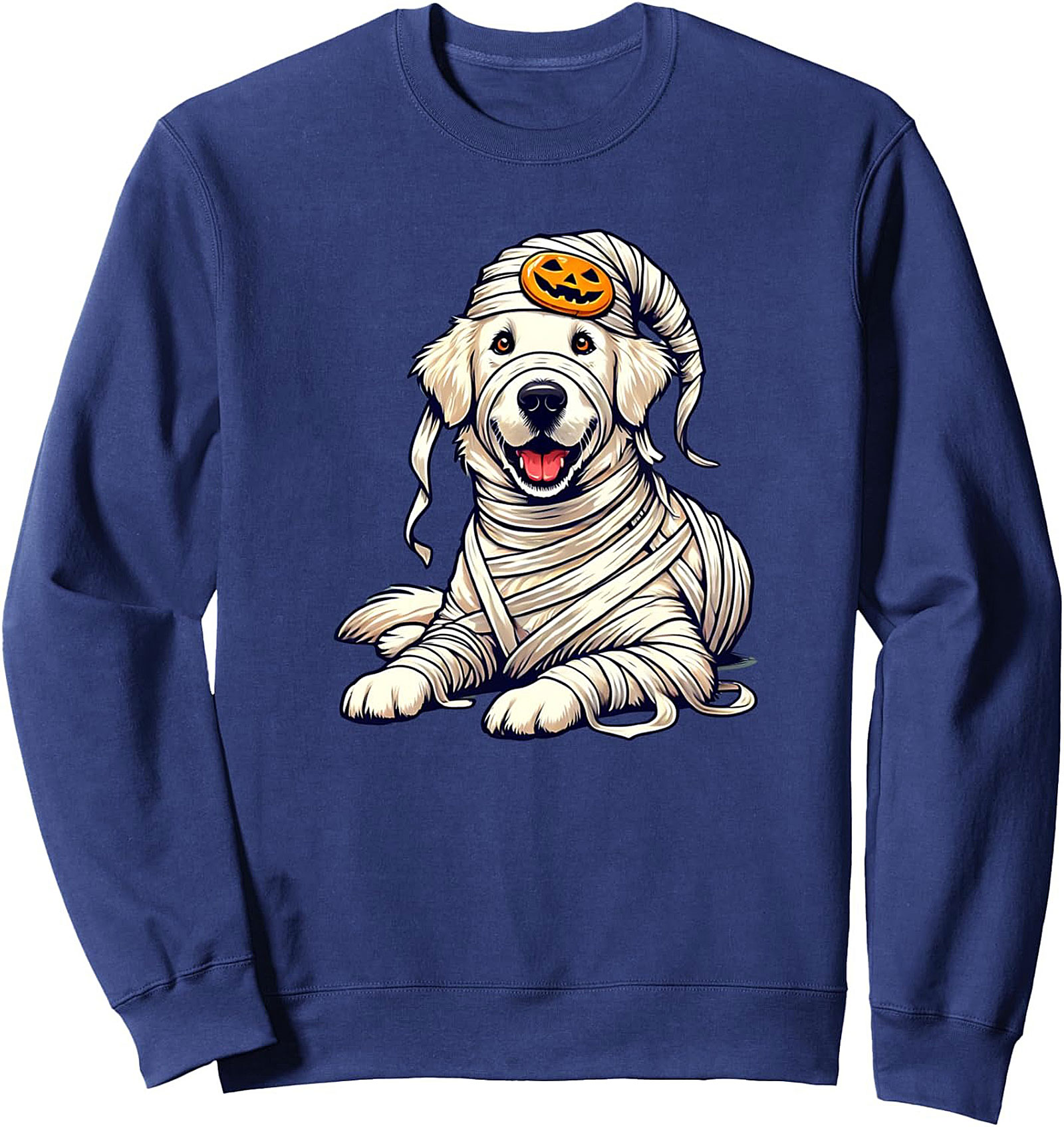 The Happy Mummy Dog Golden Retriever Crewneck Sweatshirt