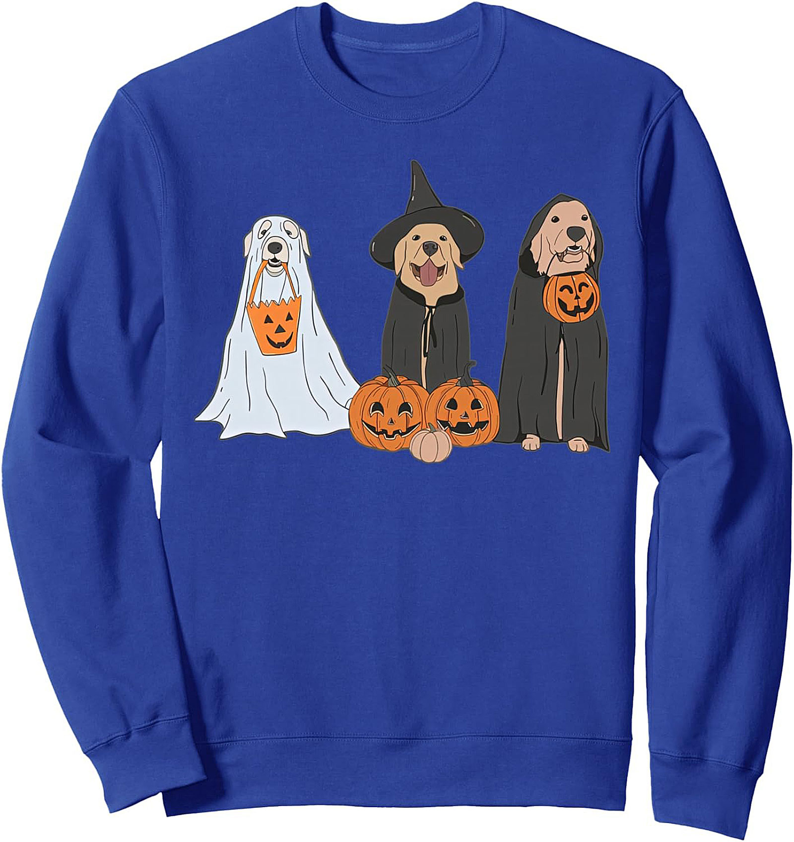 Golden Retriever Halloween Crewneck Sweatshirt | Spooky Dog Costume Pullover