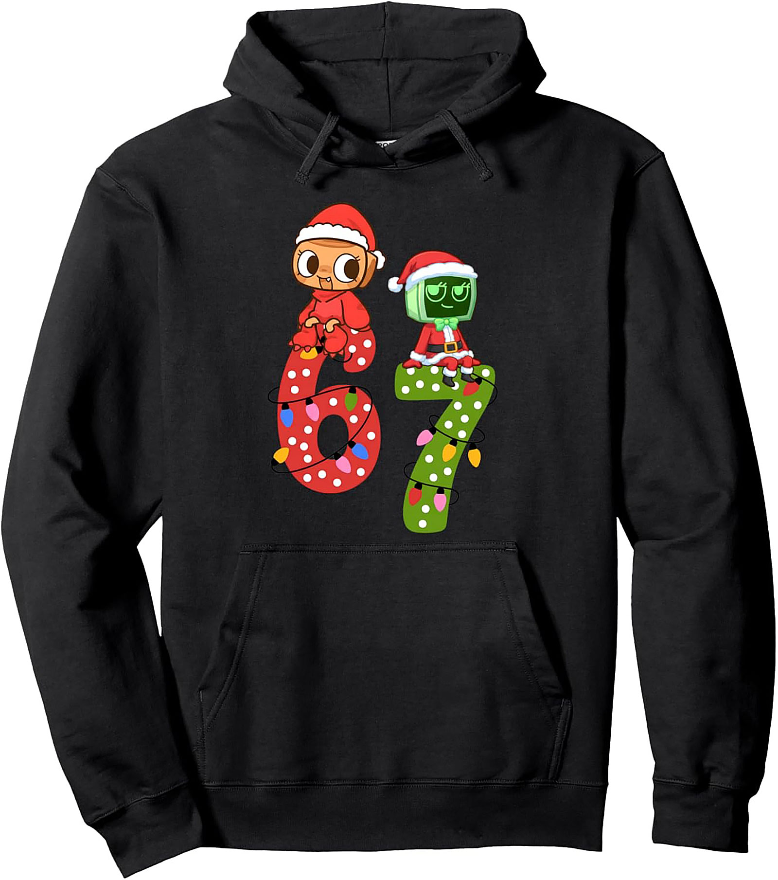 67 Holiday Fandom Graphic Hoodie Cozy Christmas Pullover