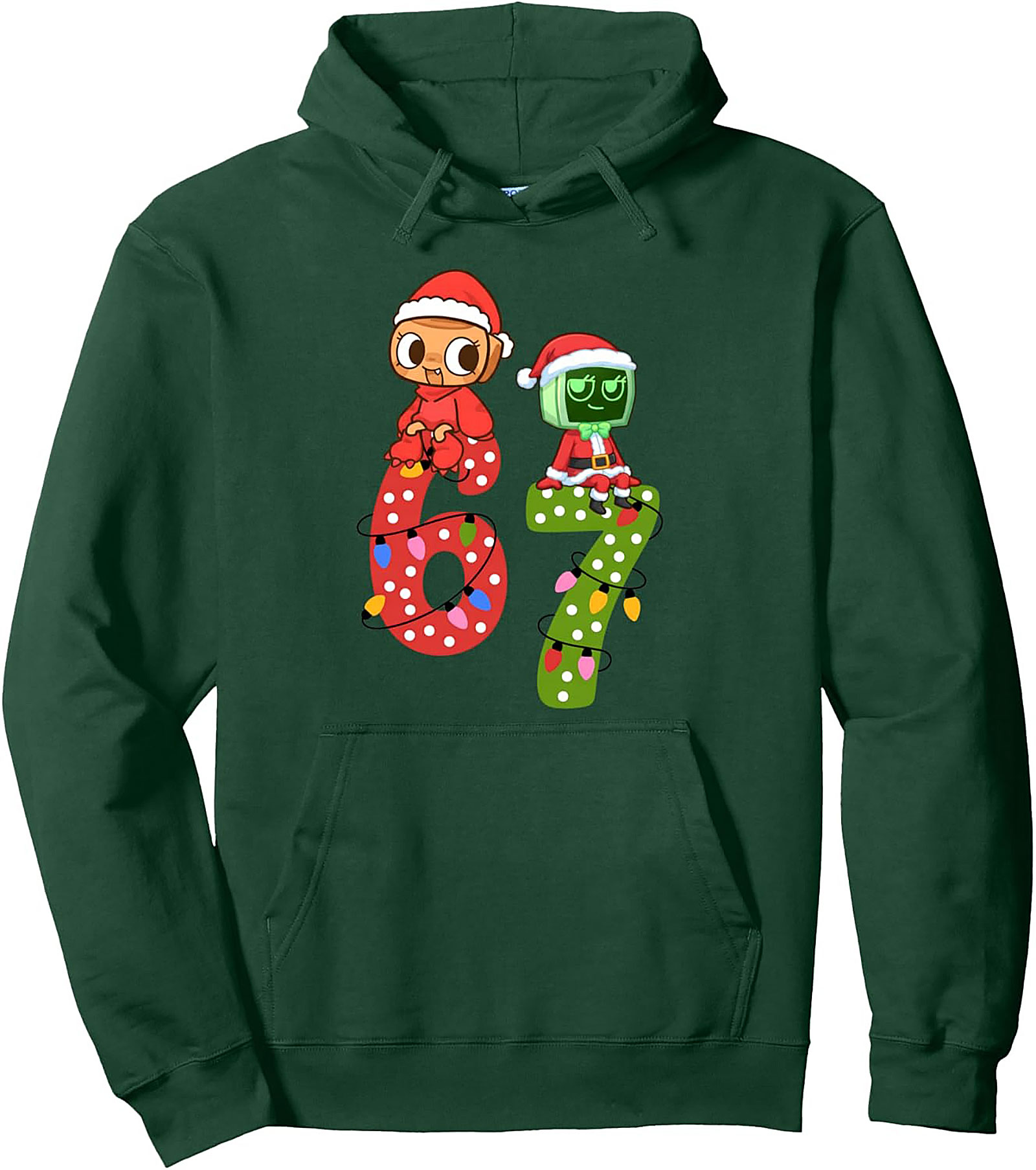 67 Holiday Fandom Graphic Hoodie Cozy Christmas Pullover