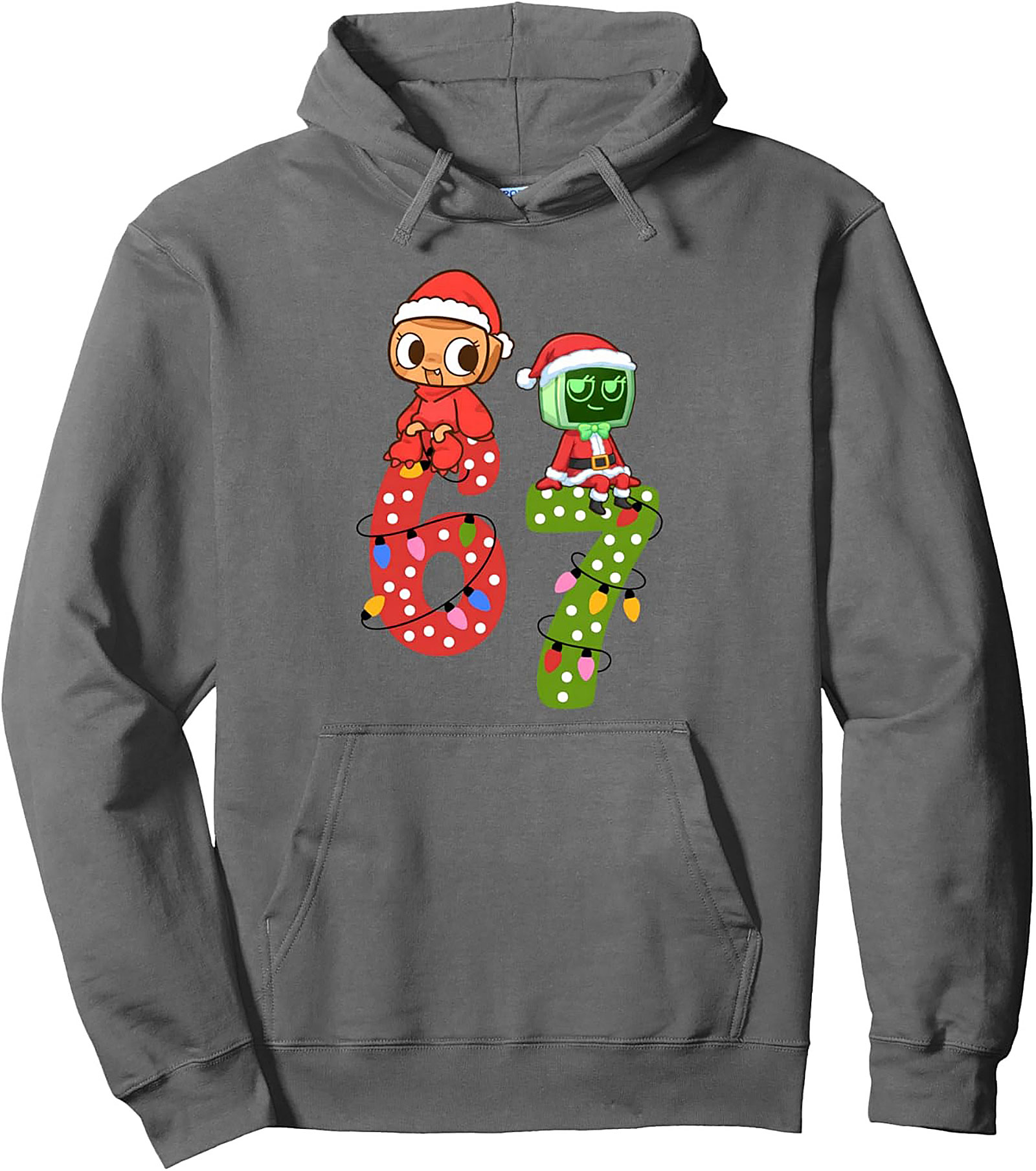 67 Holiday Fandom Graphic Hoodie Cozy Christmas Pullover