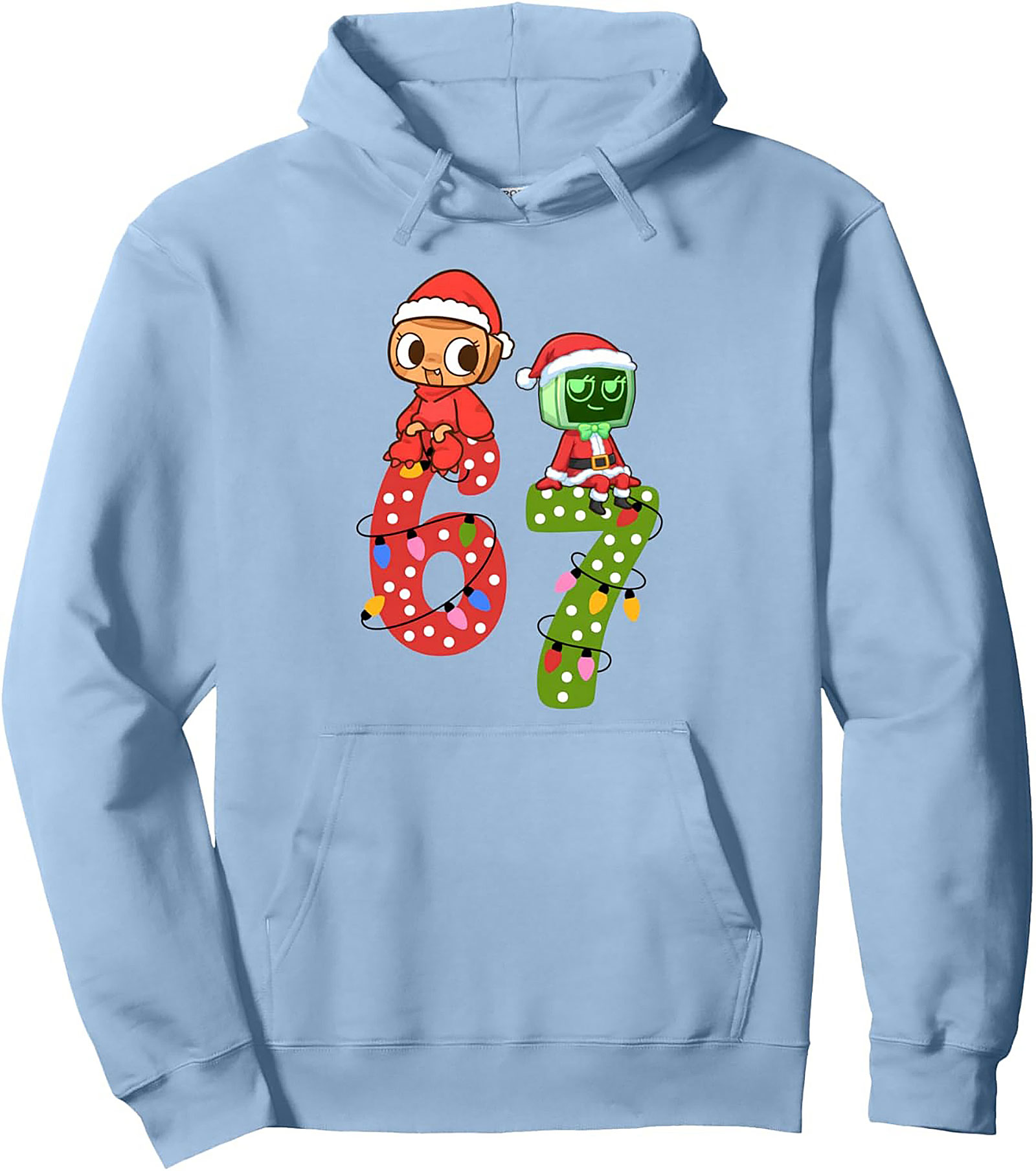 67 Holiday Fandom Graphic Hoodie Cozy Christmas Pullover