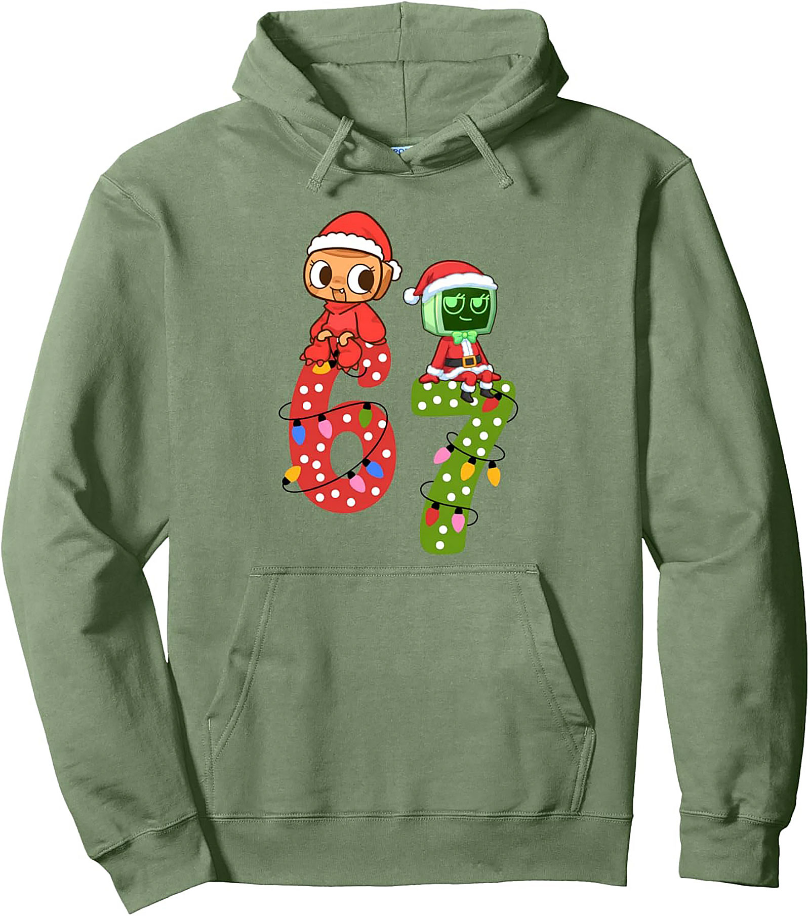 67 Holiday Fandom Graphic Hoodie Cozy Christmas Pullover