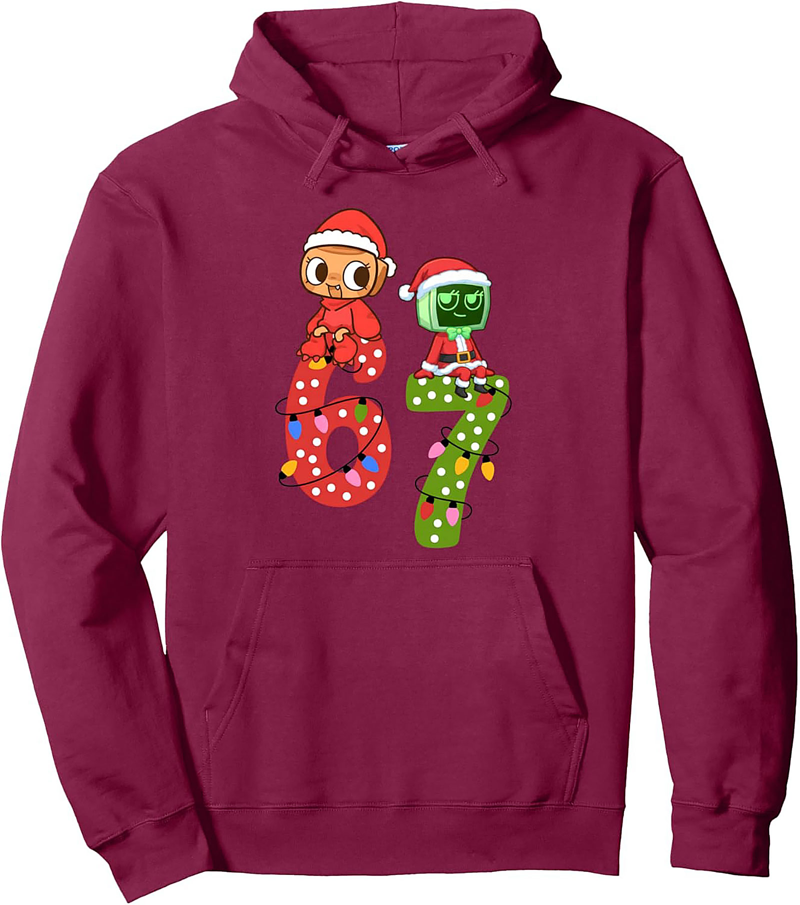 67 Holiday Fandom Graphic Hoodie Cozy Christmas Pullover