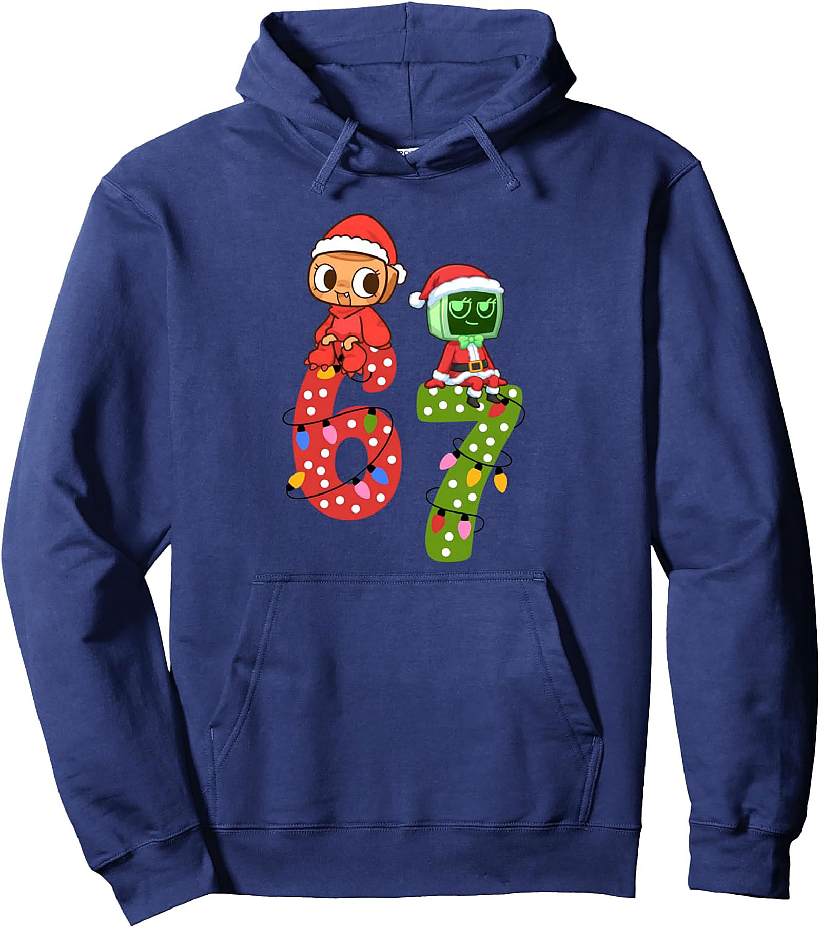 67 Holiday Fandom Graphic Hoodie Cozy Christmas Pullover