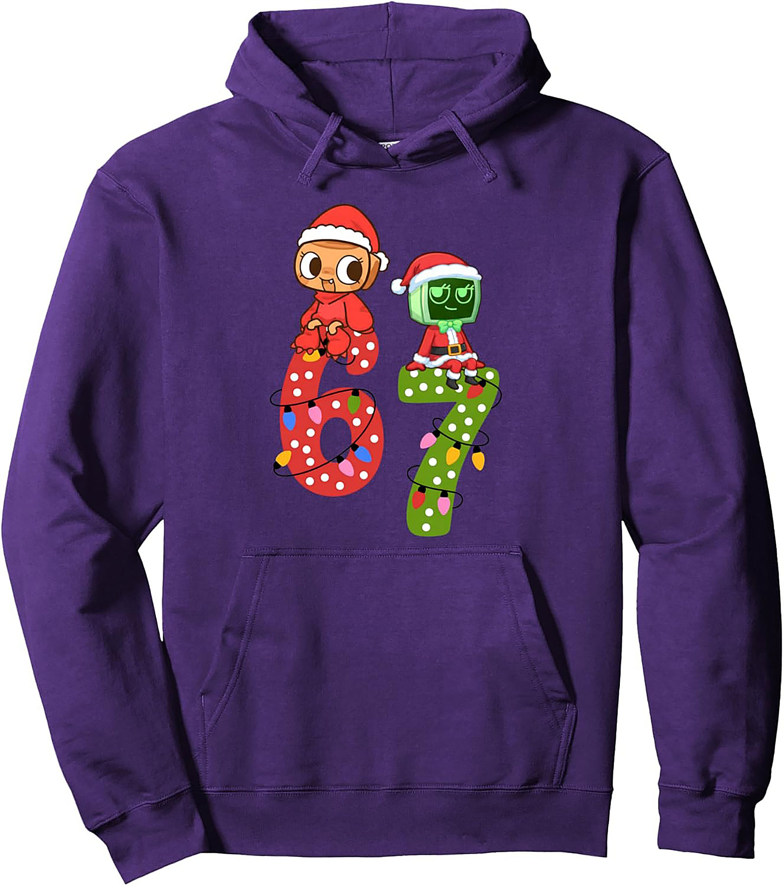 67 Holiday Fandom Graphic Hoodie Cozy Christmas Pullover