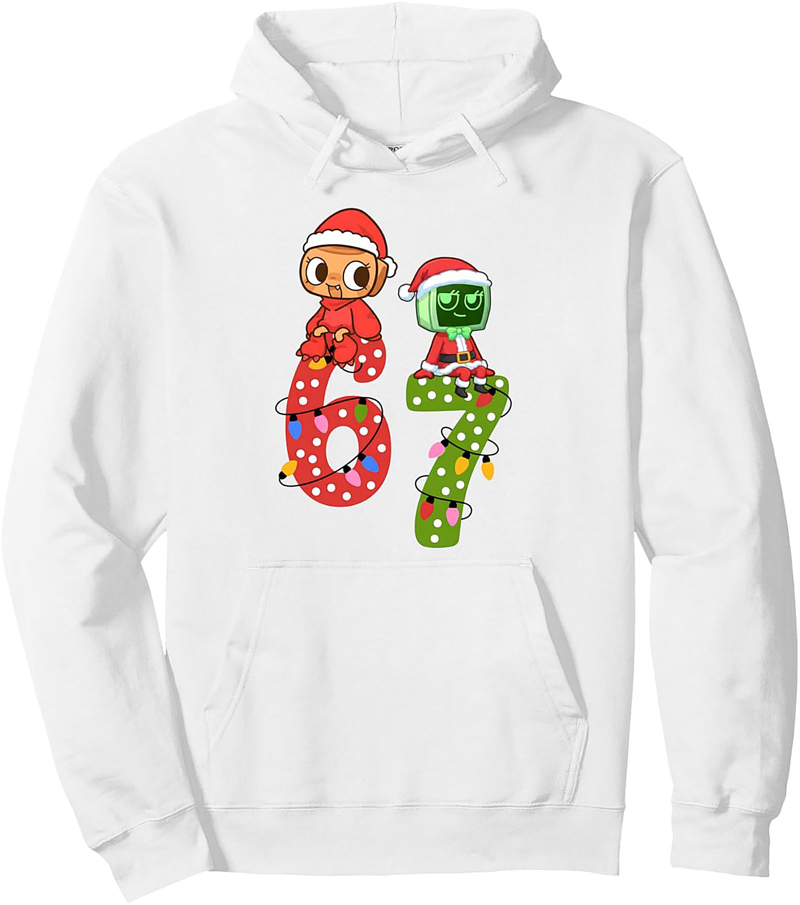67 Holiday Fandom Graphic Hoodie Cozy Christmas Pullover