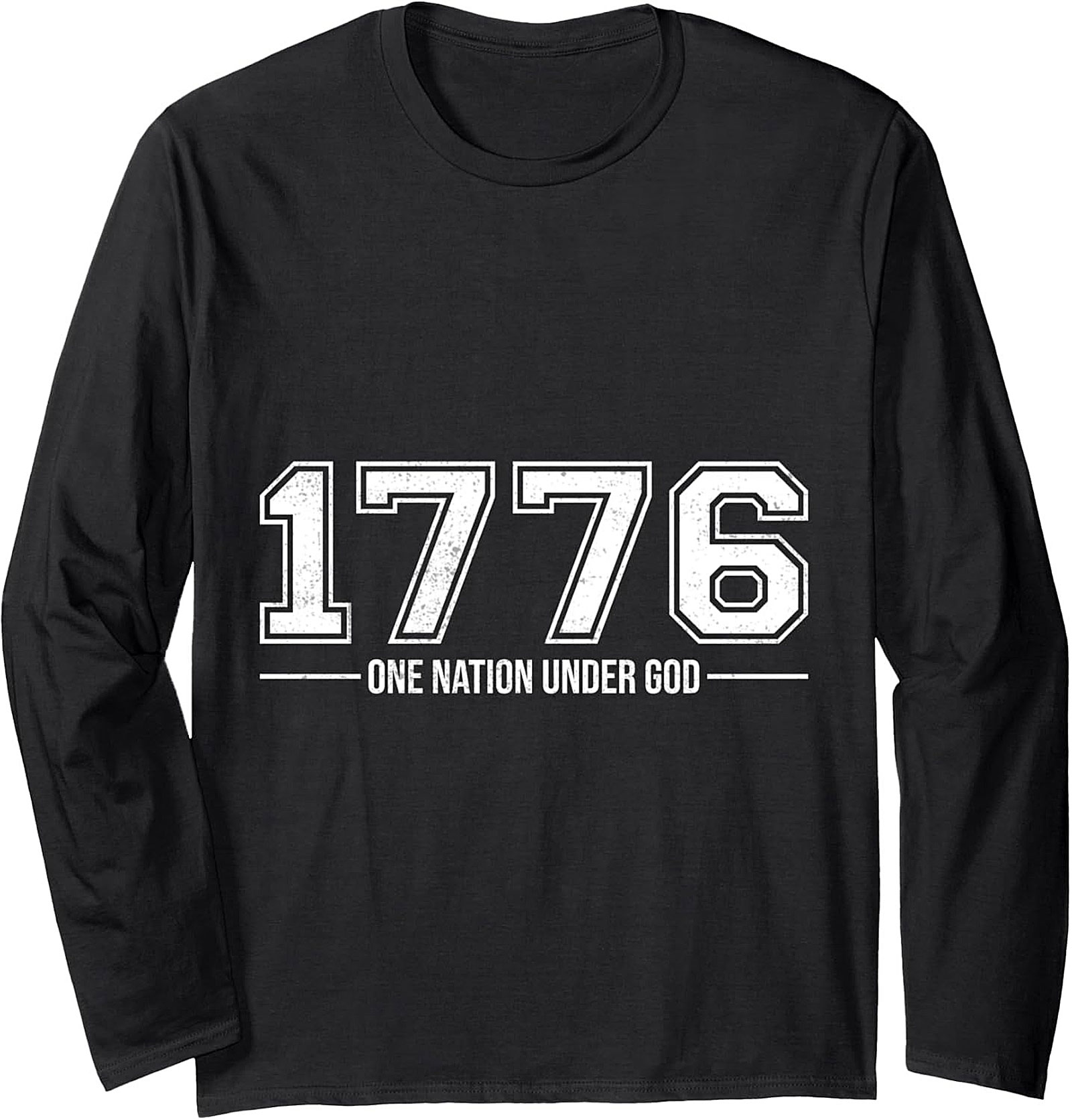 1776 One Nation Under God Patriotic Crewneck Sweatshirt