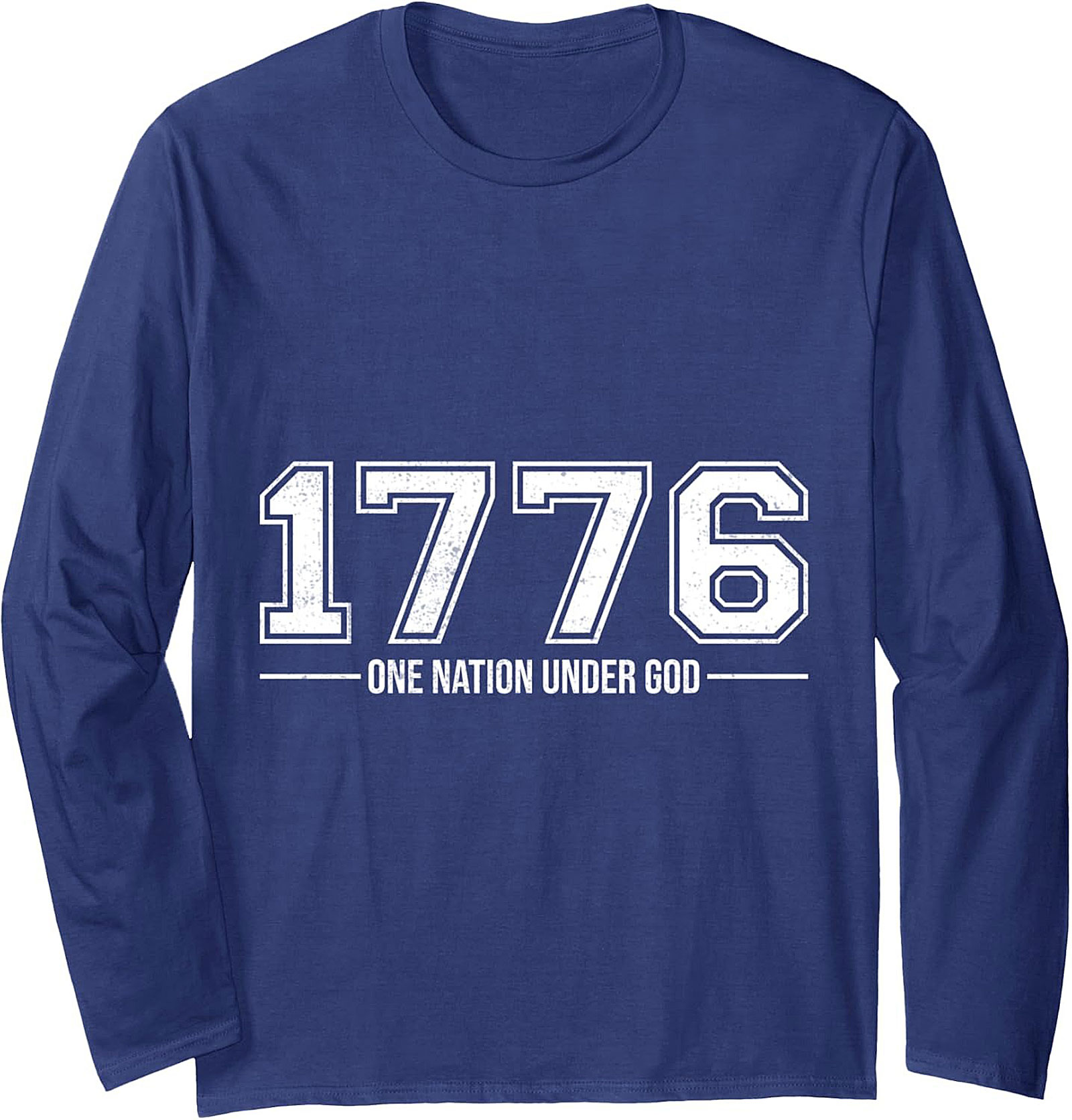 1776 One Nation Under God Patriotic Crewneck Sweatshirt