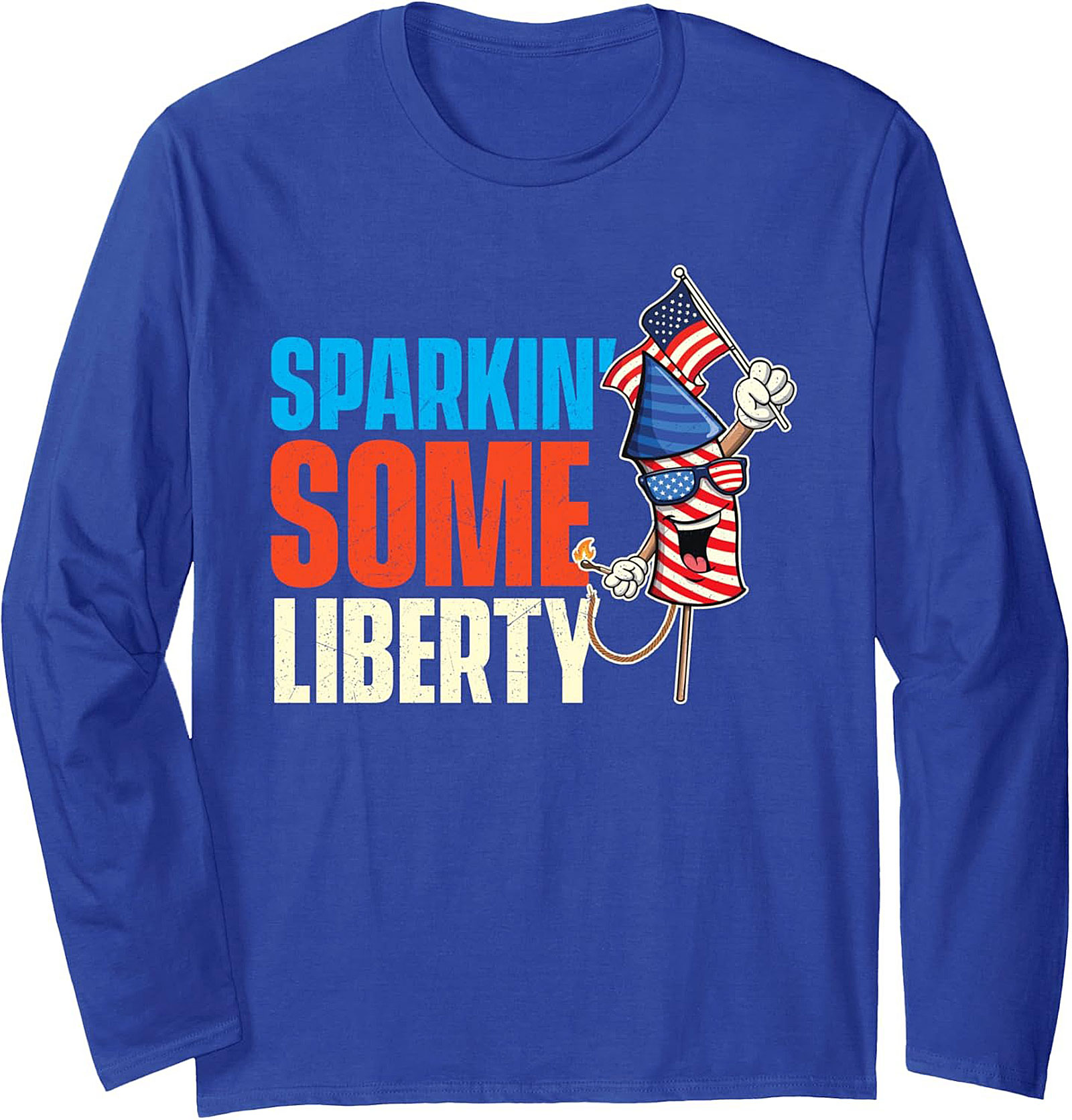 Sparkin' Liberty Patriotic Crewneck Sweatshirt | 4th of July