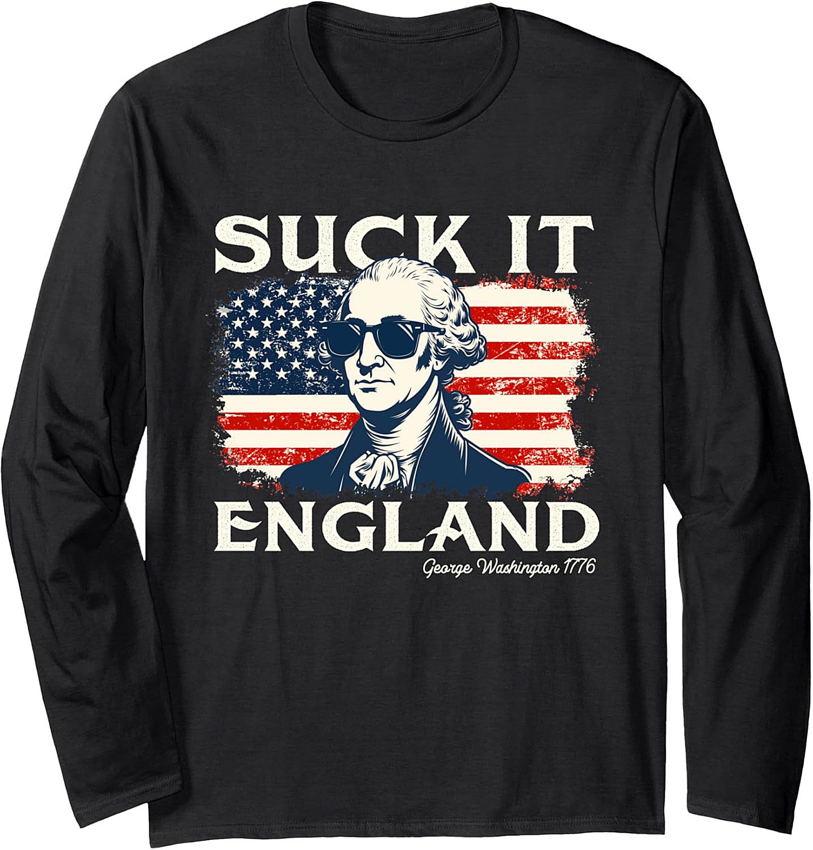 1776 George Washington Crewneck Sweatshirt | Patriotic Humor Gift