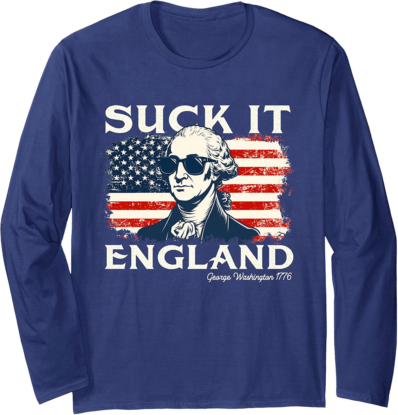 1776 George Washington Crewneck Sweatshirt | Patriotic Humor Gift