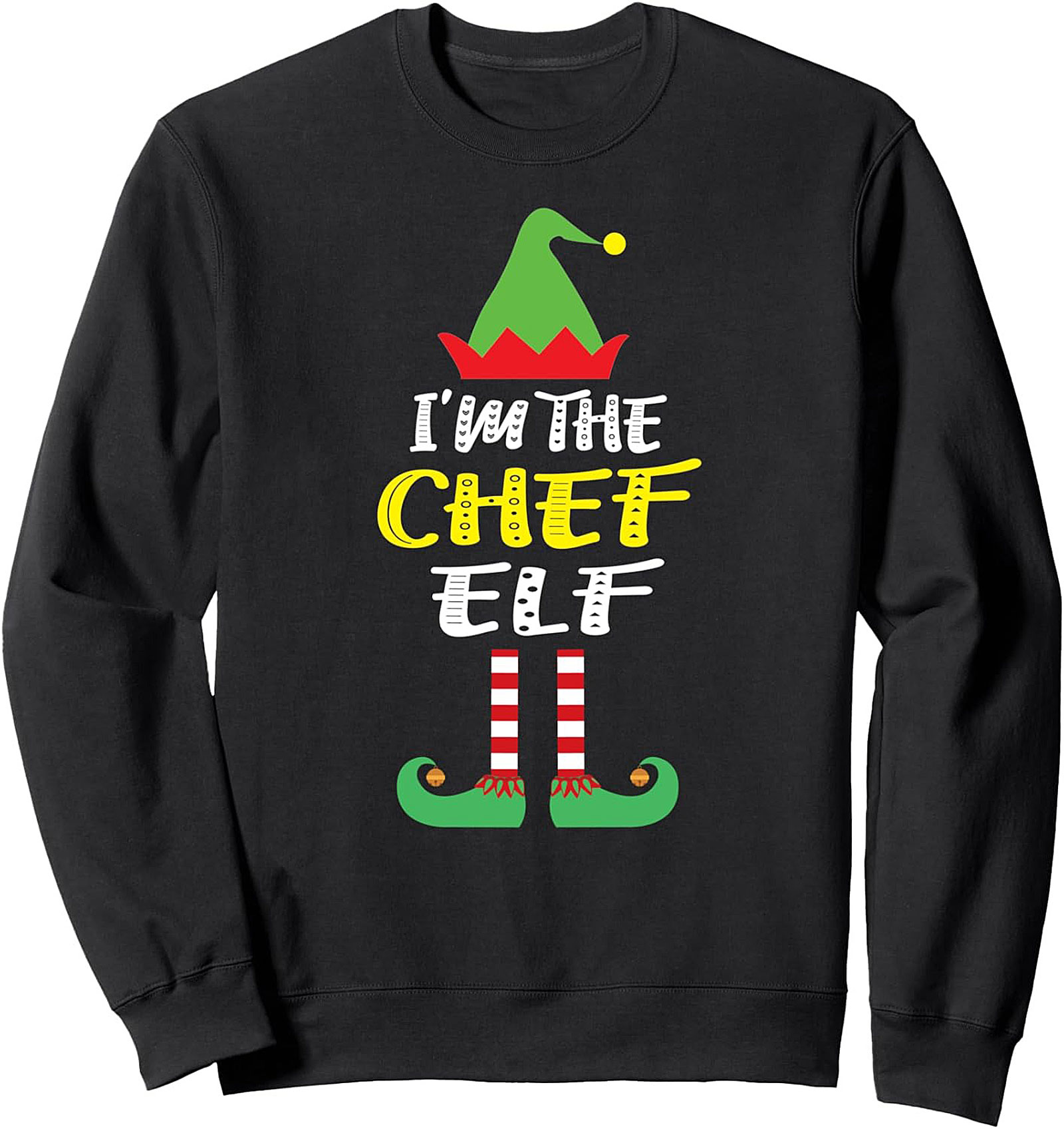 Chef Elf T-shirt Funny Christmas Baking Graphic Tee