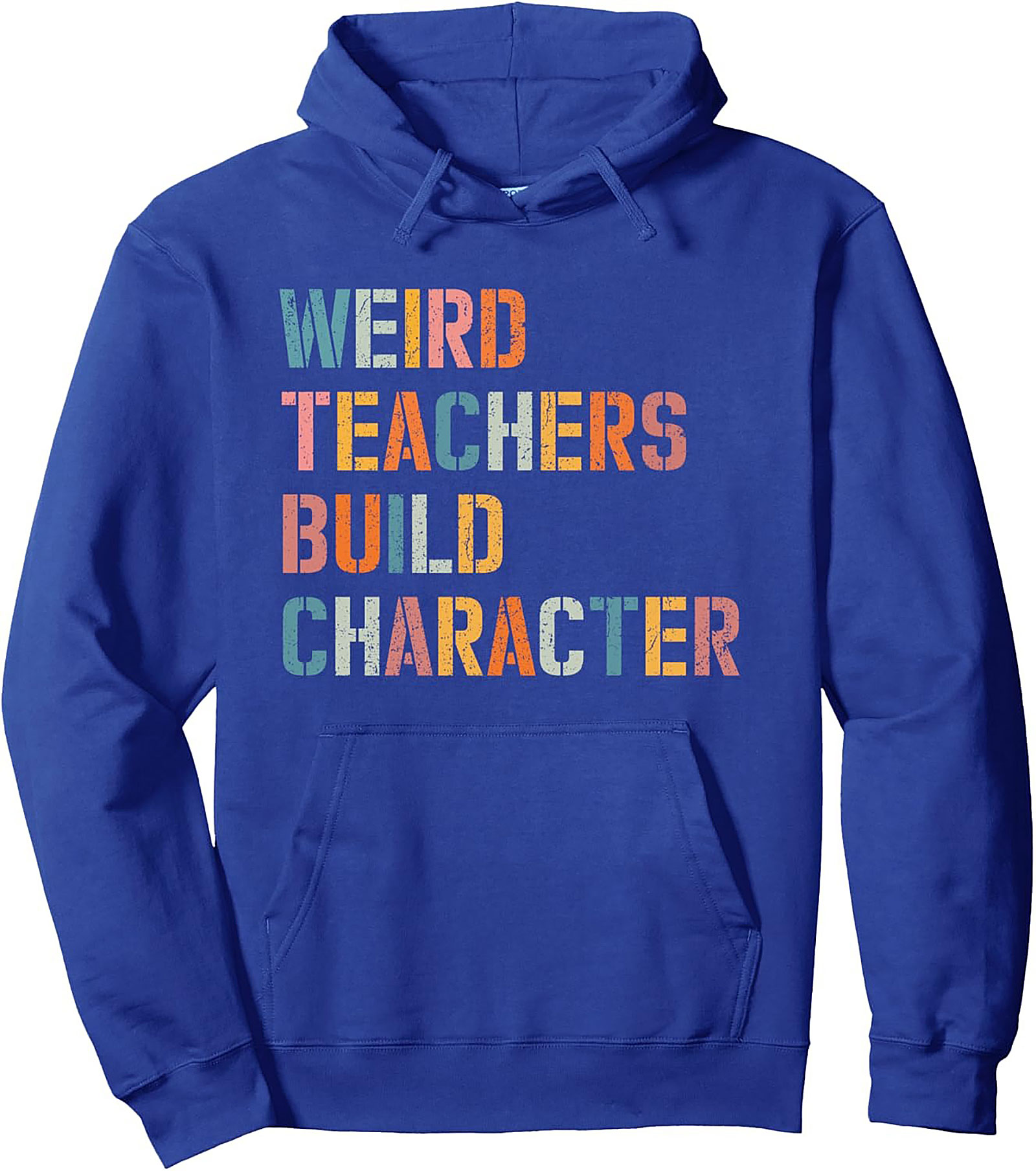 Weird Teacher Pullover Hoodie Retro Graphic Gift