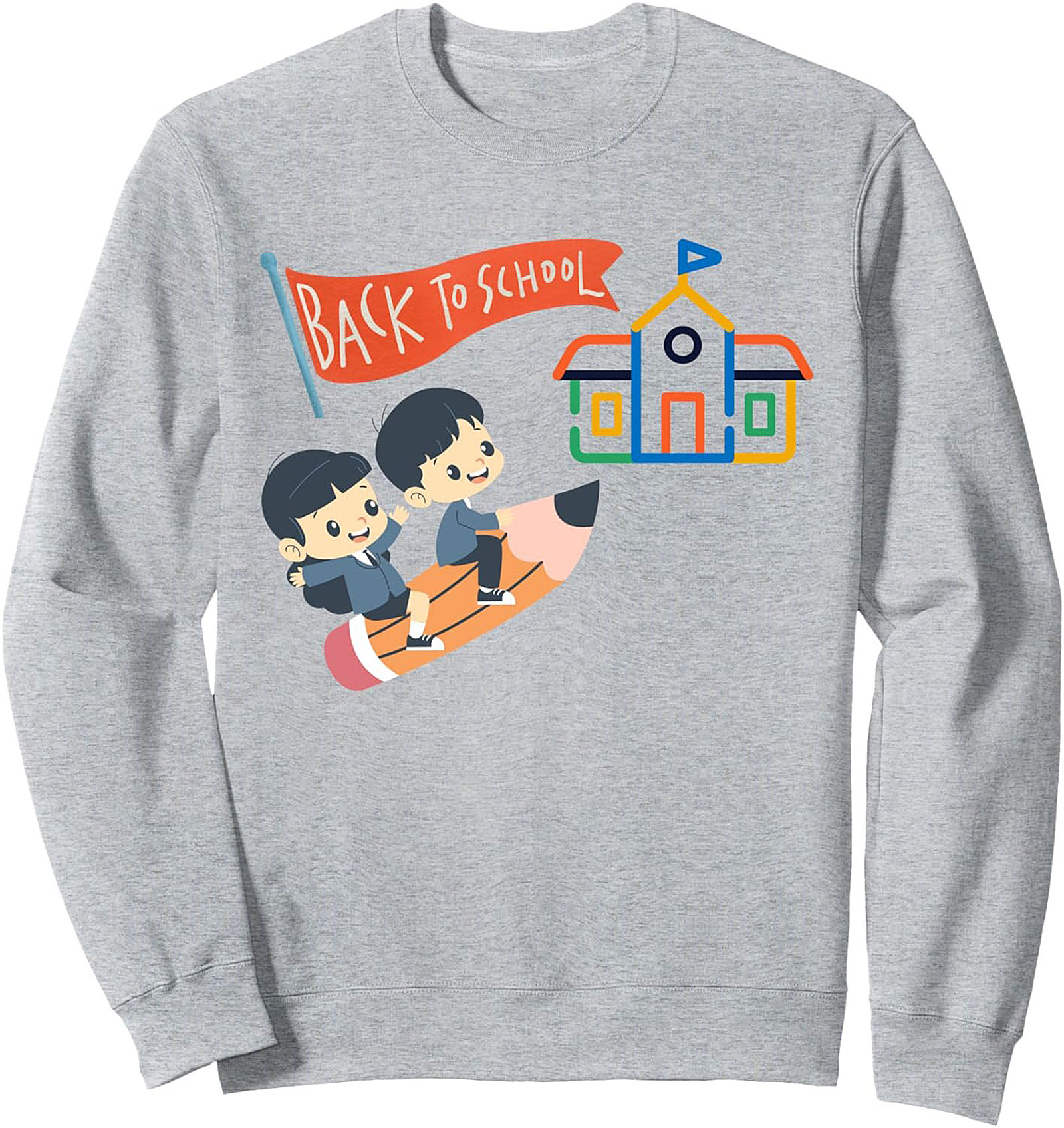 Back to School Crewneck Sweatshirt | Pencil Riders First Day Pullover