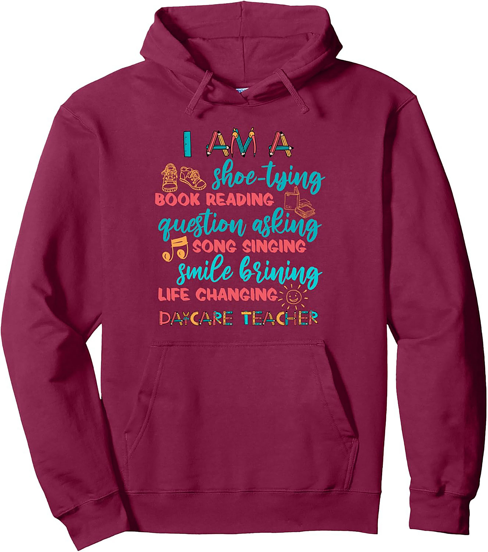 Daycare Teacher Hoodie Life-Changing Educator Pullover