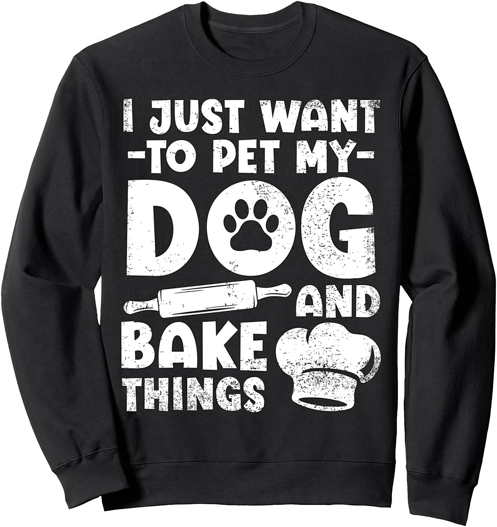 Funny Dog Baker T-Shirt Pet My Dog and Bake Things