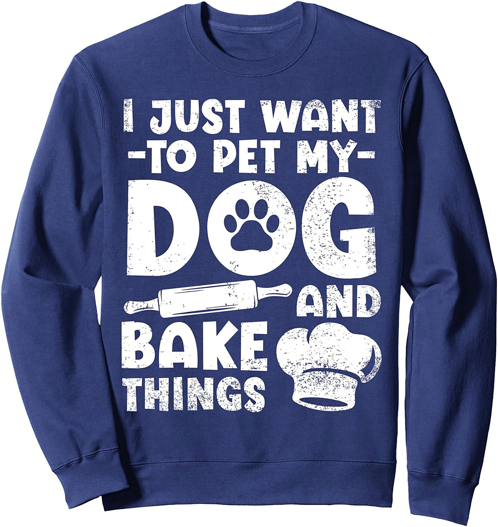 Funny Dog Baker T-Shirt Pet My Dog and Bake Things