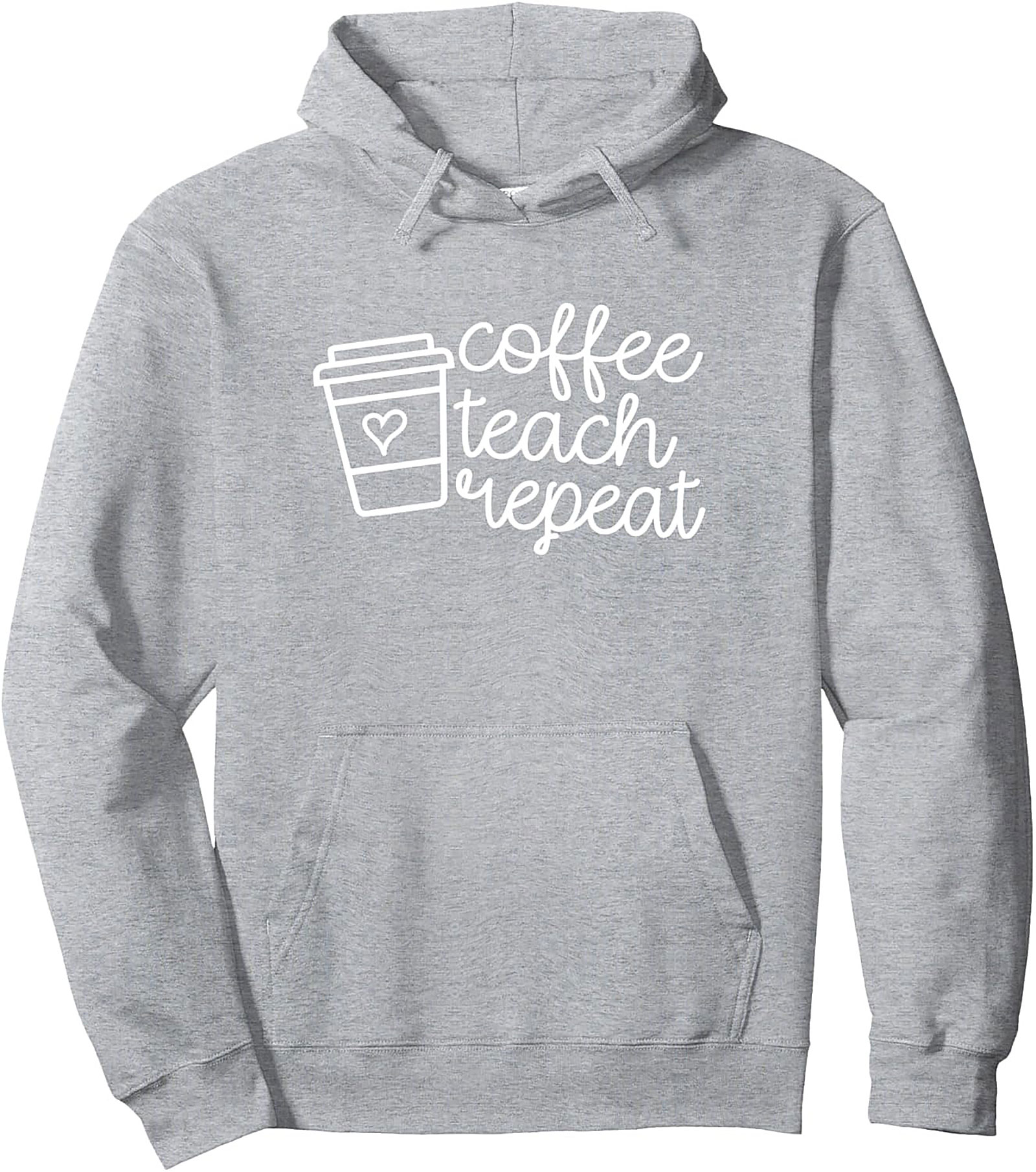 Coffee Teach Repeat Pullover Hoodie Teacher Gift