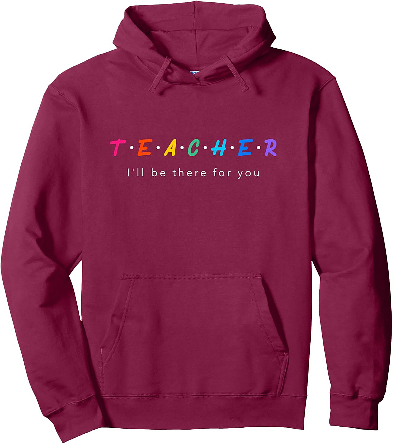 Cozy Teacher Graphic Pullover Hoodie Perfect Educator Gift