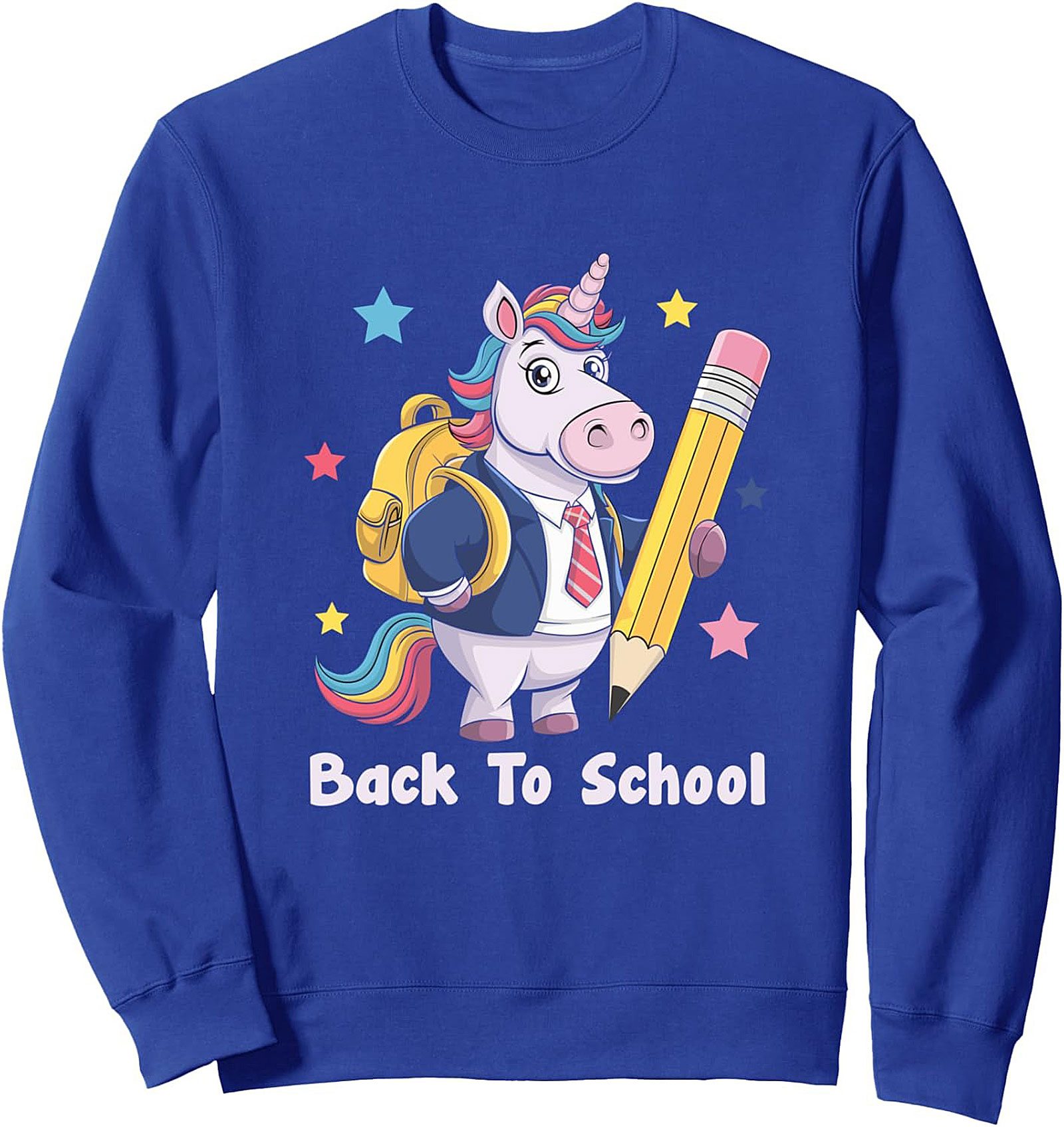 Back To School Unicorn Crewneck Sweatshirt | Magical First Day Pullover