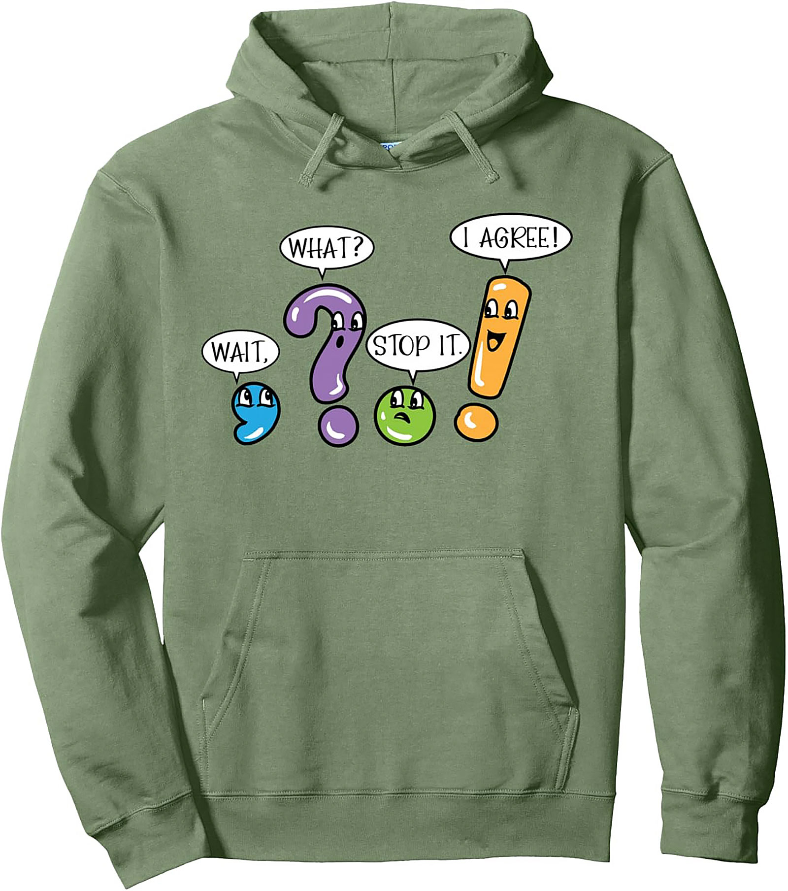 Grammar Punctuation Unisex Hoodie Cozy Pullover Gift