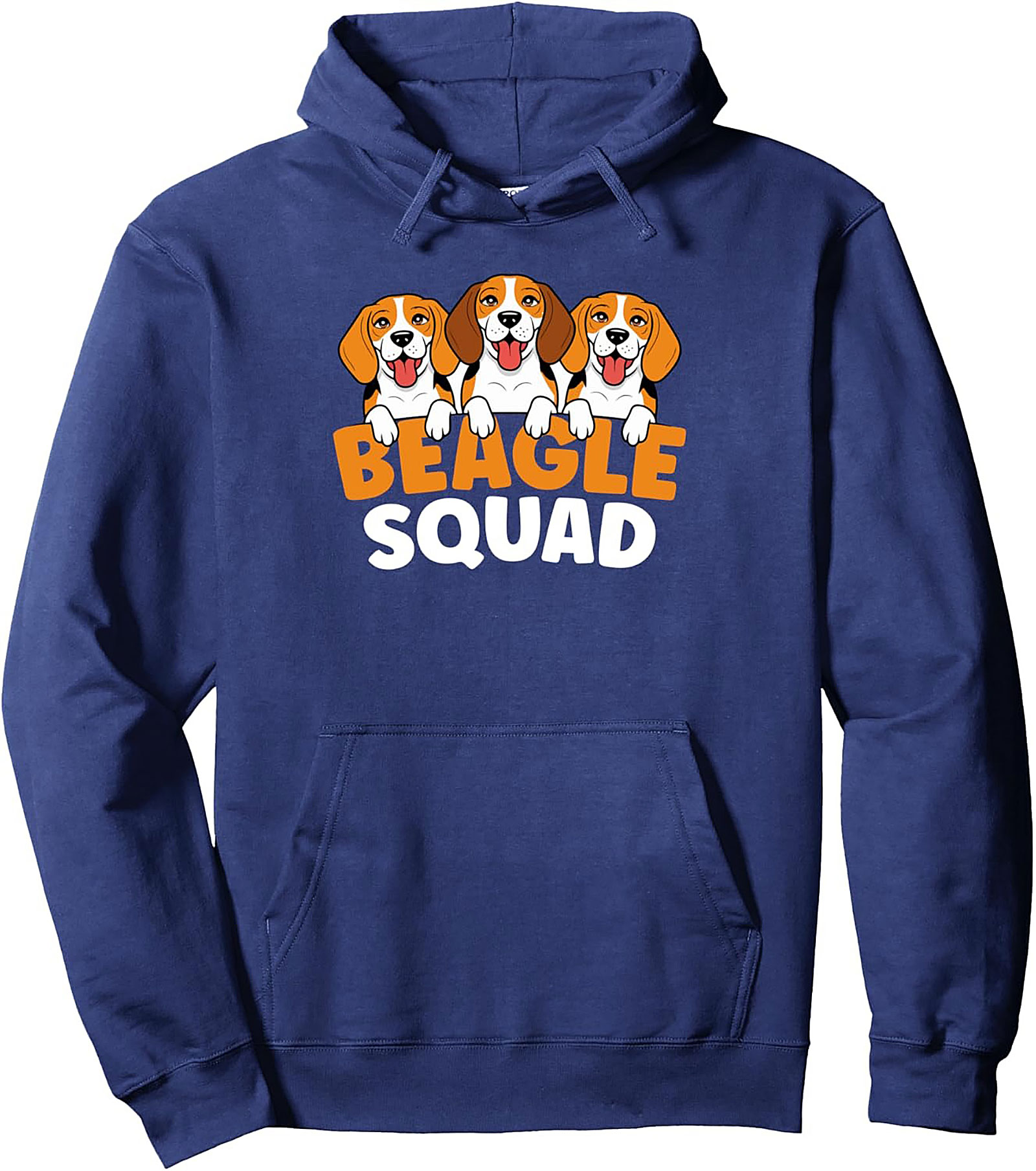 Beagle Squad Pullover Hoodie | Cute Dog Lover Graphic Hoodie