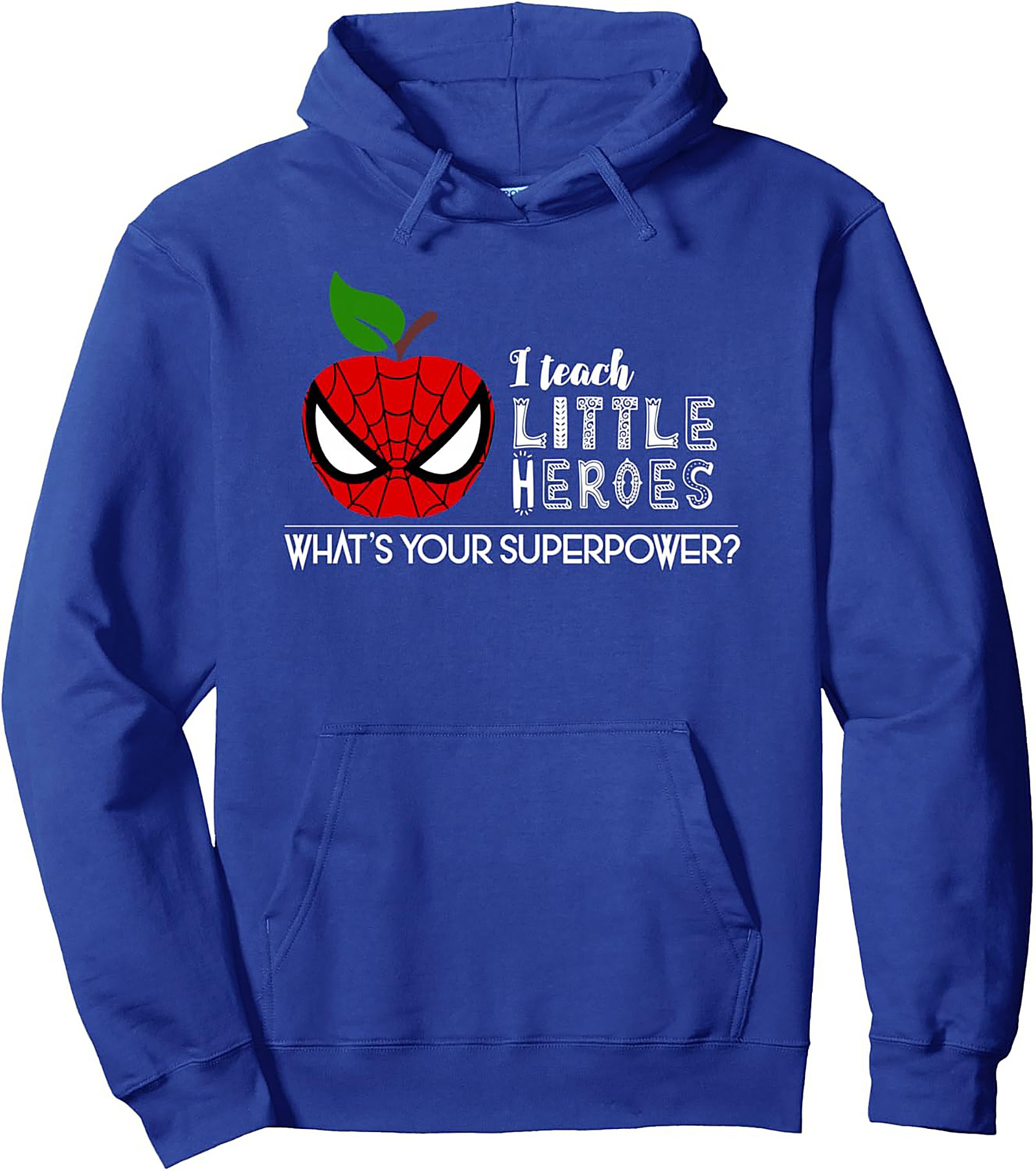 Teacher Superhero Pullover Hoodie Little Heroes Gift