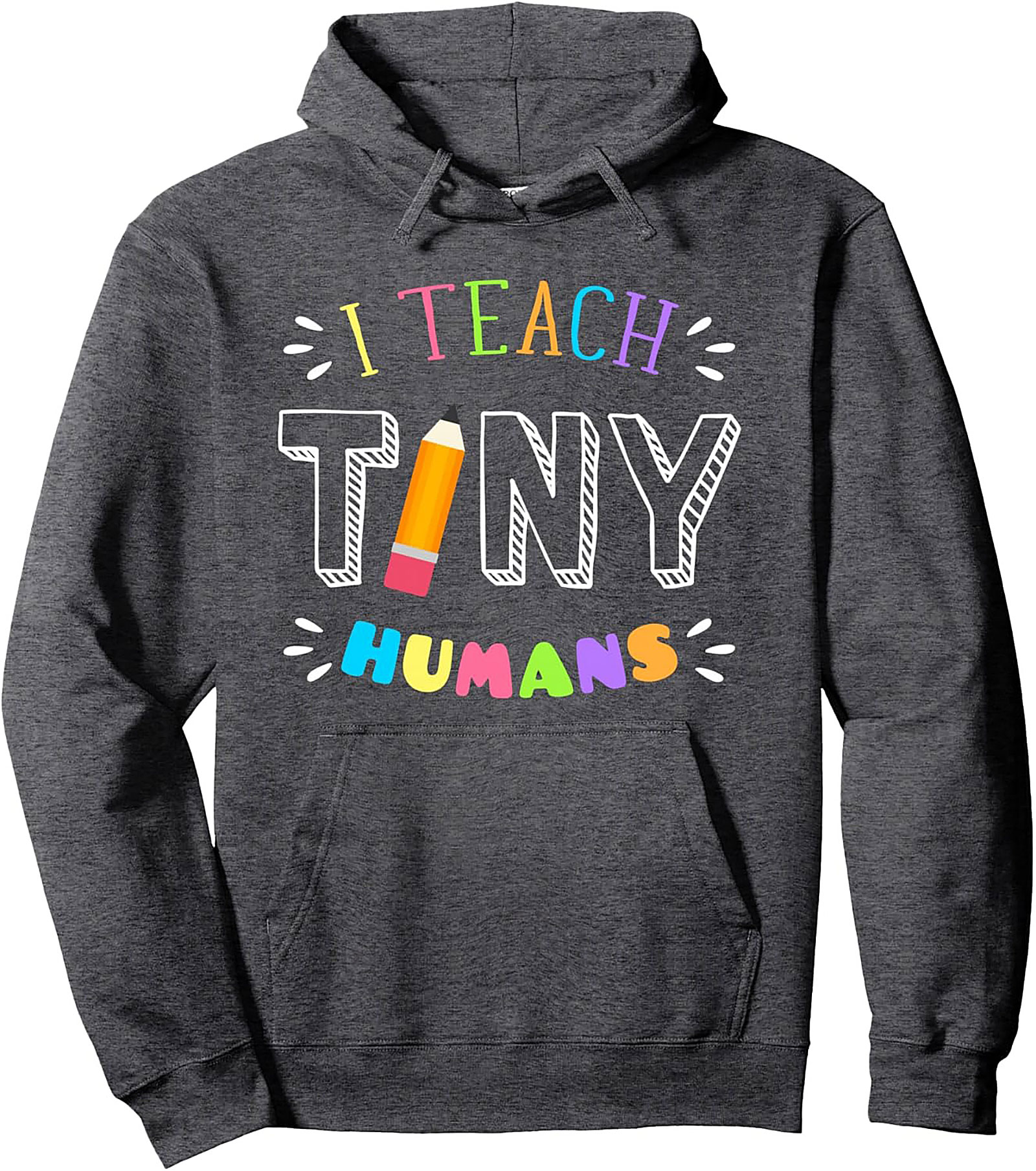 Tiny Humans Teacher Graphic Hoodie Cozy Pullover Gift