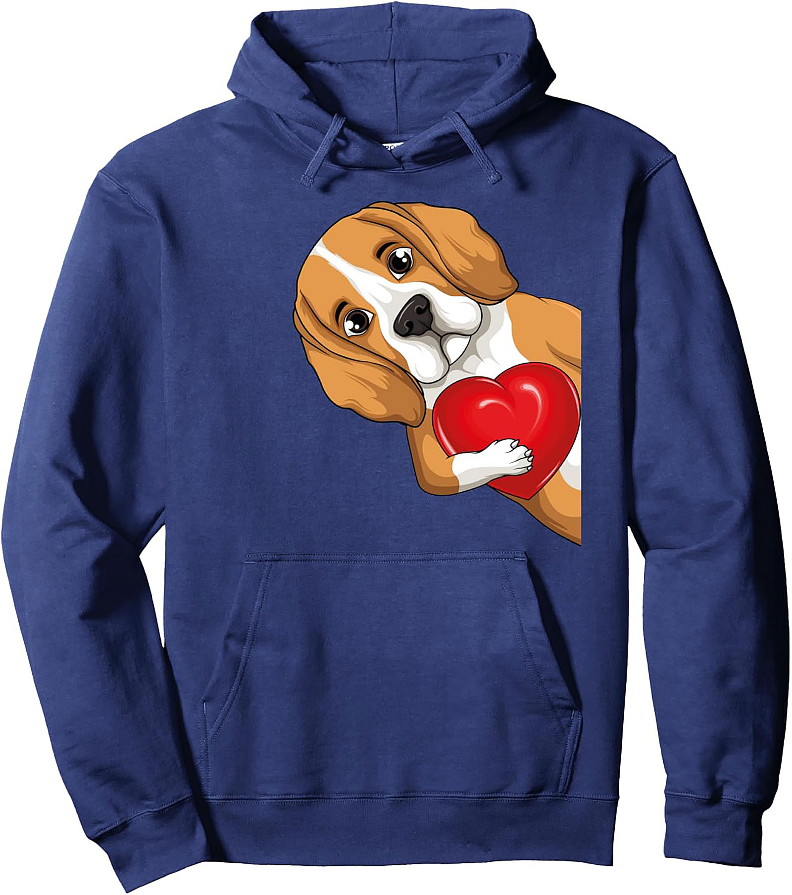 Adorable Beagle Puppy Love Pullover Hoodie