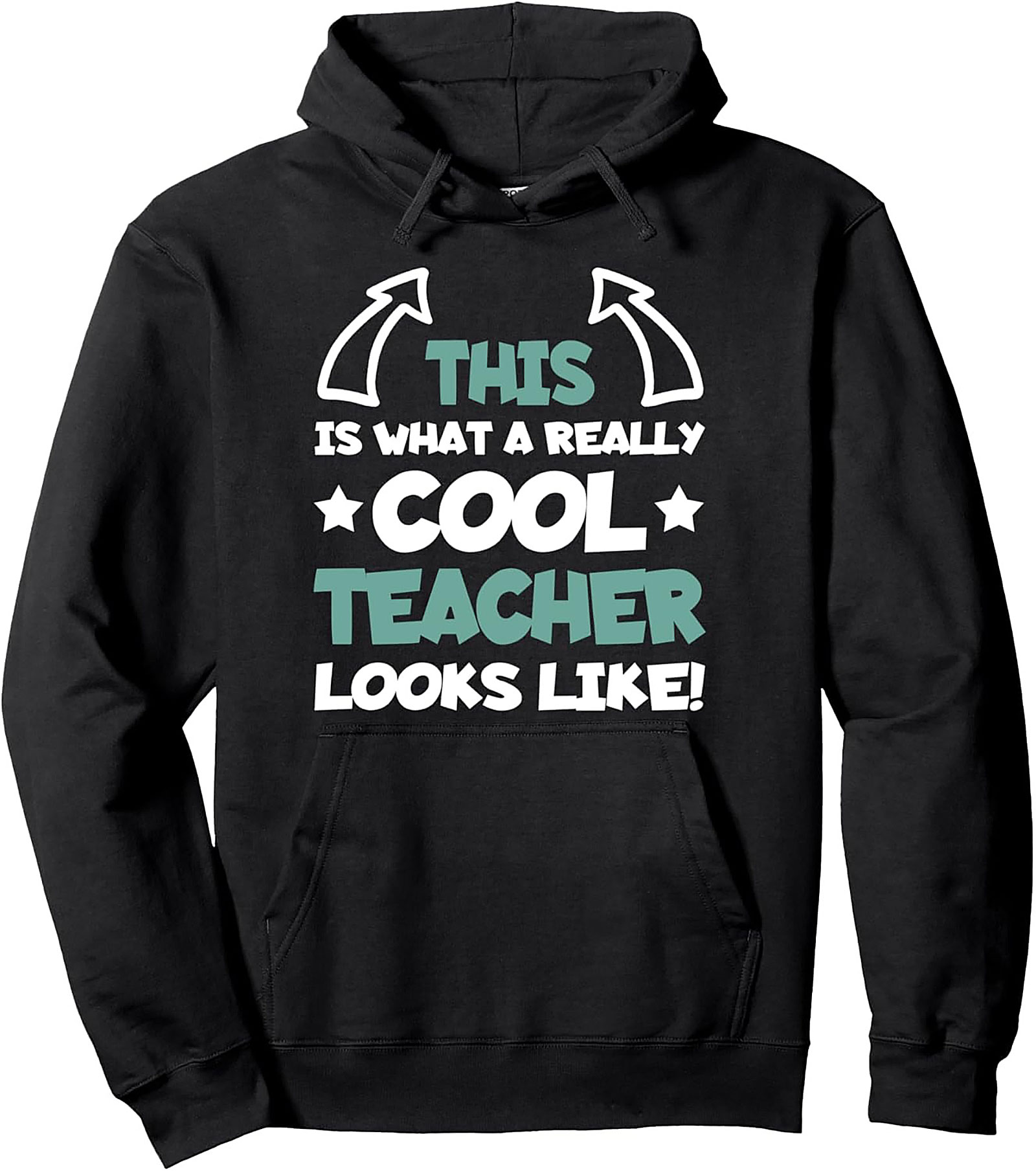 Cool Teacher Pullover Hoodie Funny Graphic Gift Idea