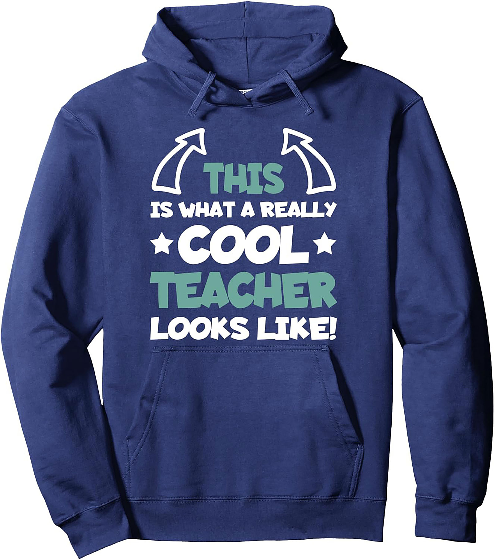 Cool Teacher Pullover Hoodie Funny Graphic Gift Idea
