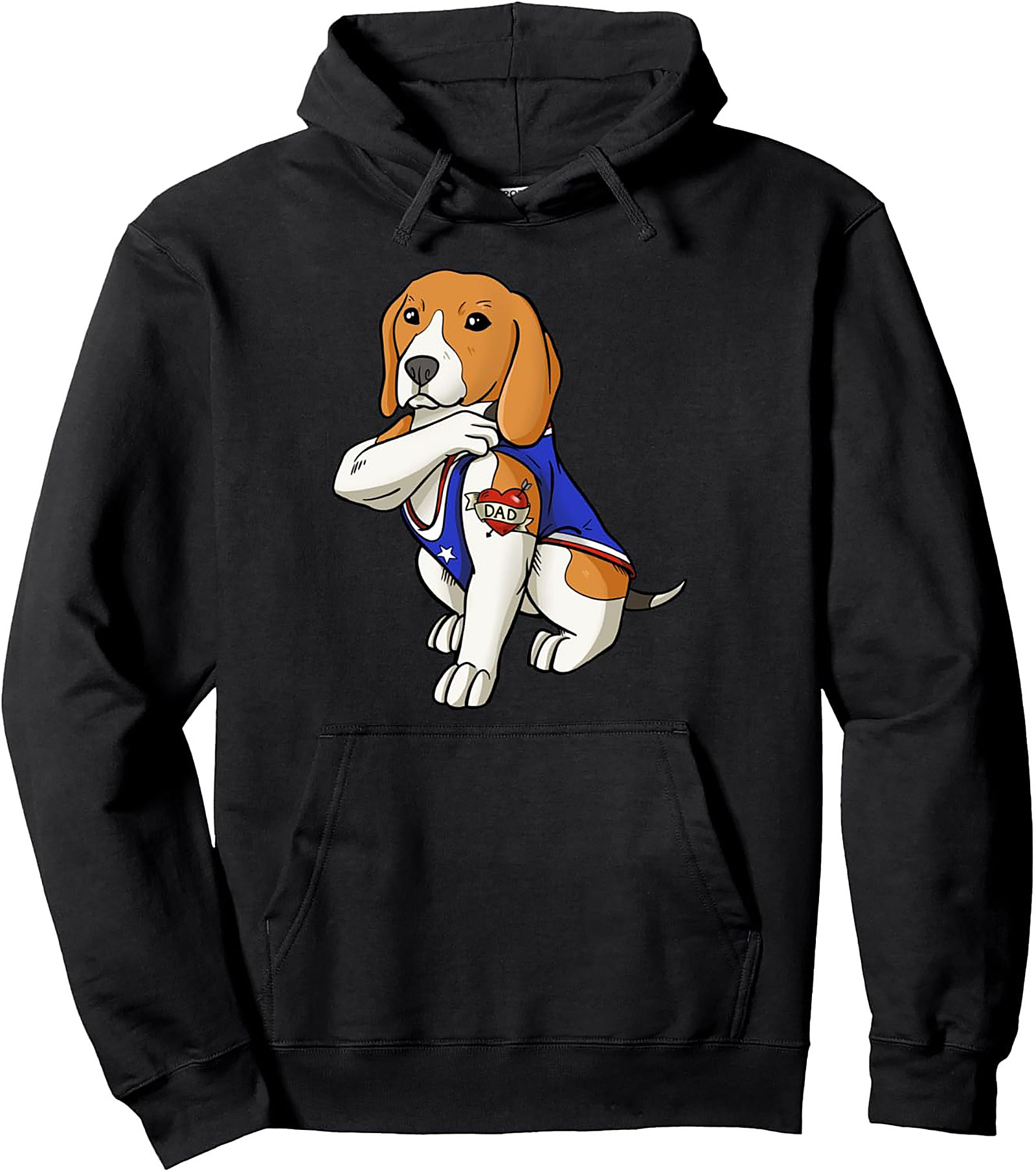 The Tattooed Beagle Dad Pullover Hoodie