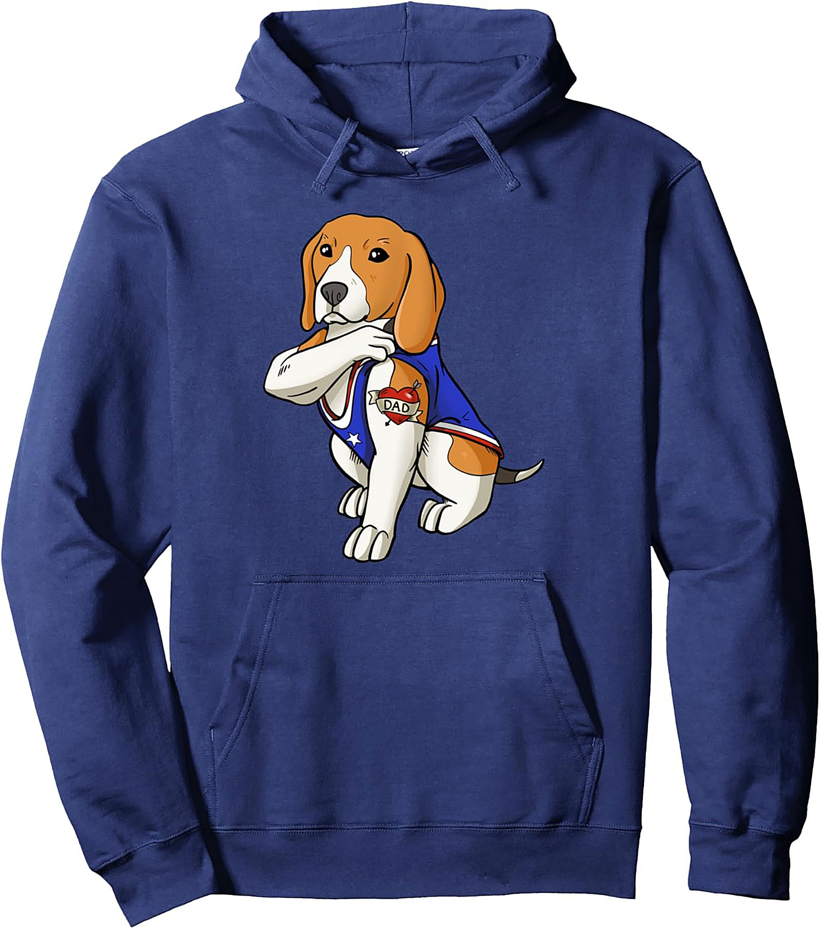 The Tattooed Beagle Dad Pullover Hoodie