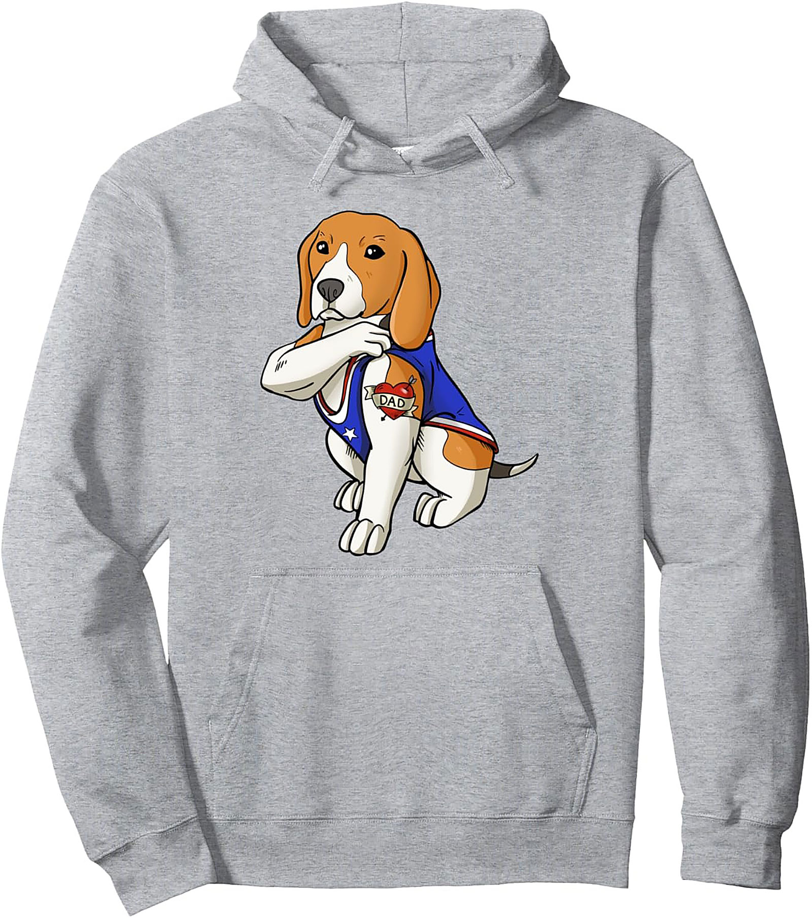 The Tattooed Beagle Dad Pullover Hoodie
