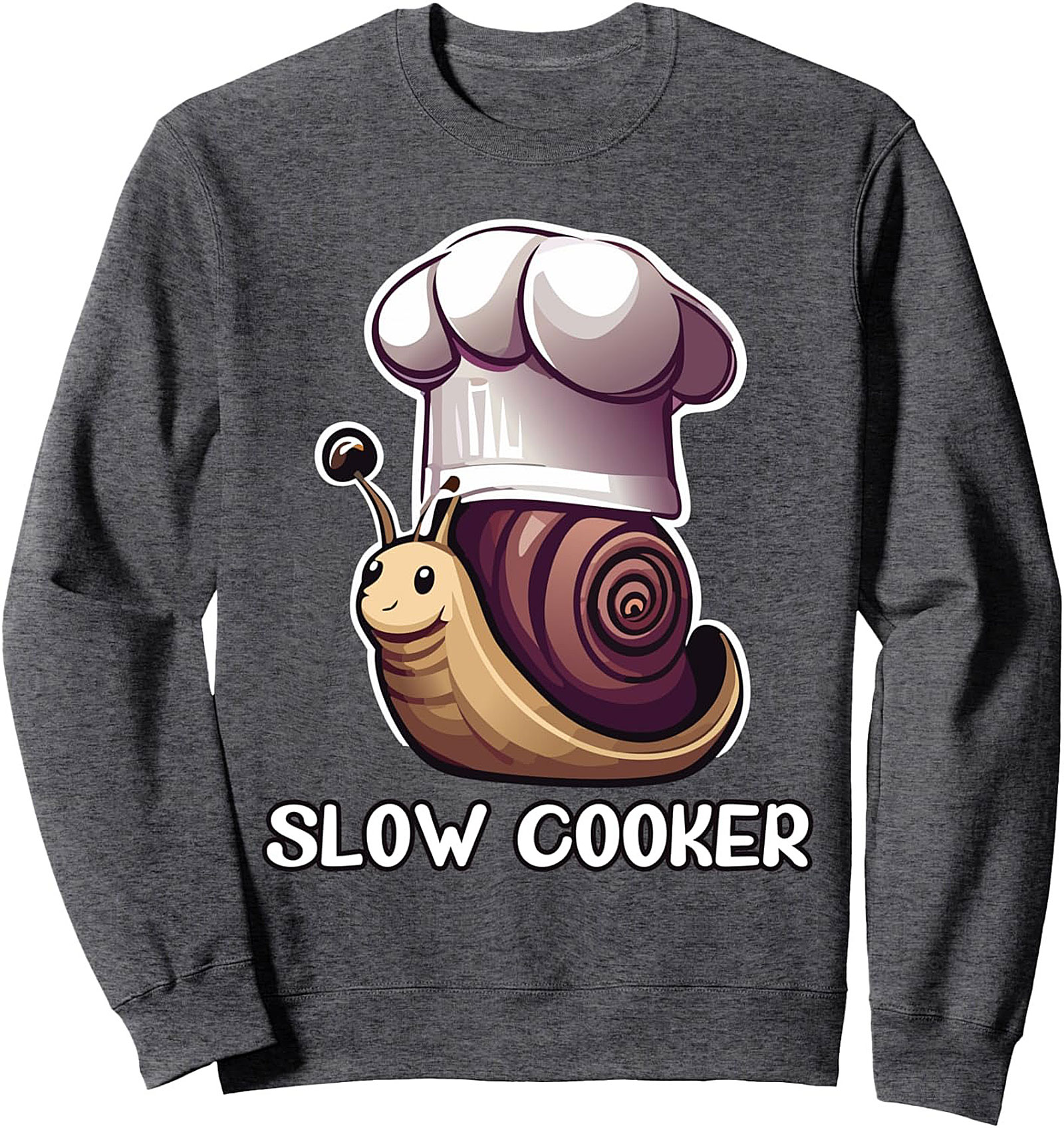 Funny Slow Cooker Chef Snail T-shirt Kitchen Gift