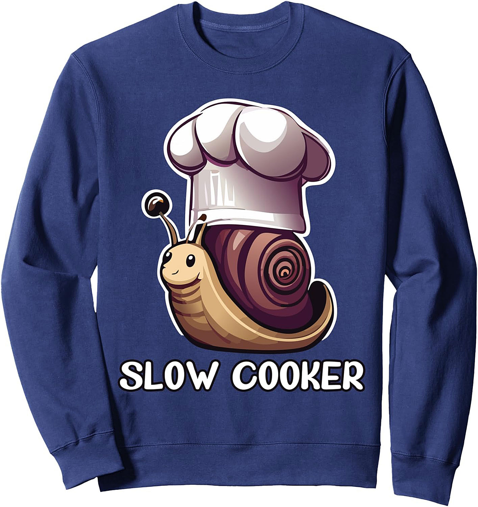 Funny Slow Cooker Chef Snail T-shirt Kitchen Gift